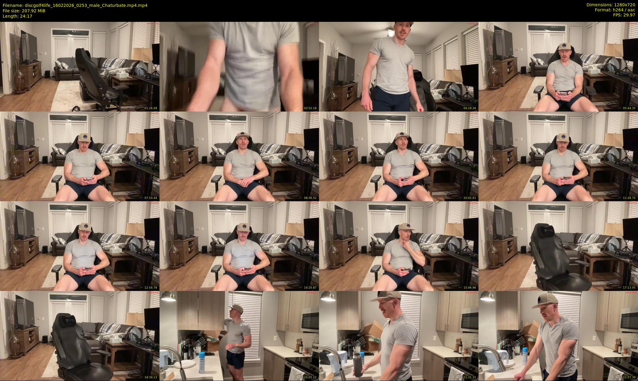 discgolf4life — 25 minute Chaturbate male cam show recording, 720p, Feb 16, 2026