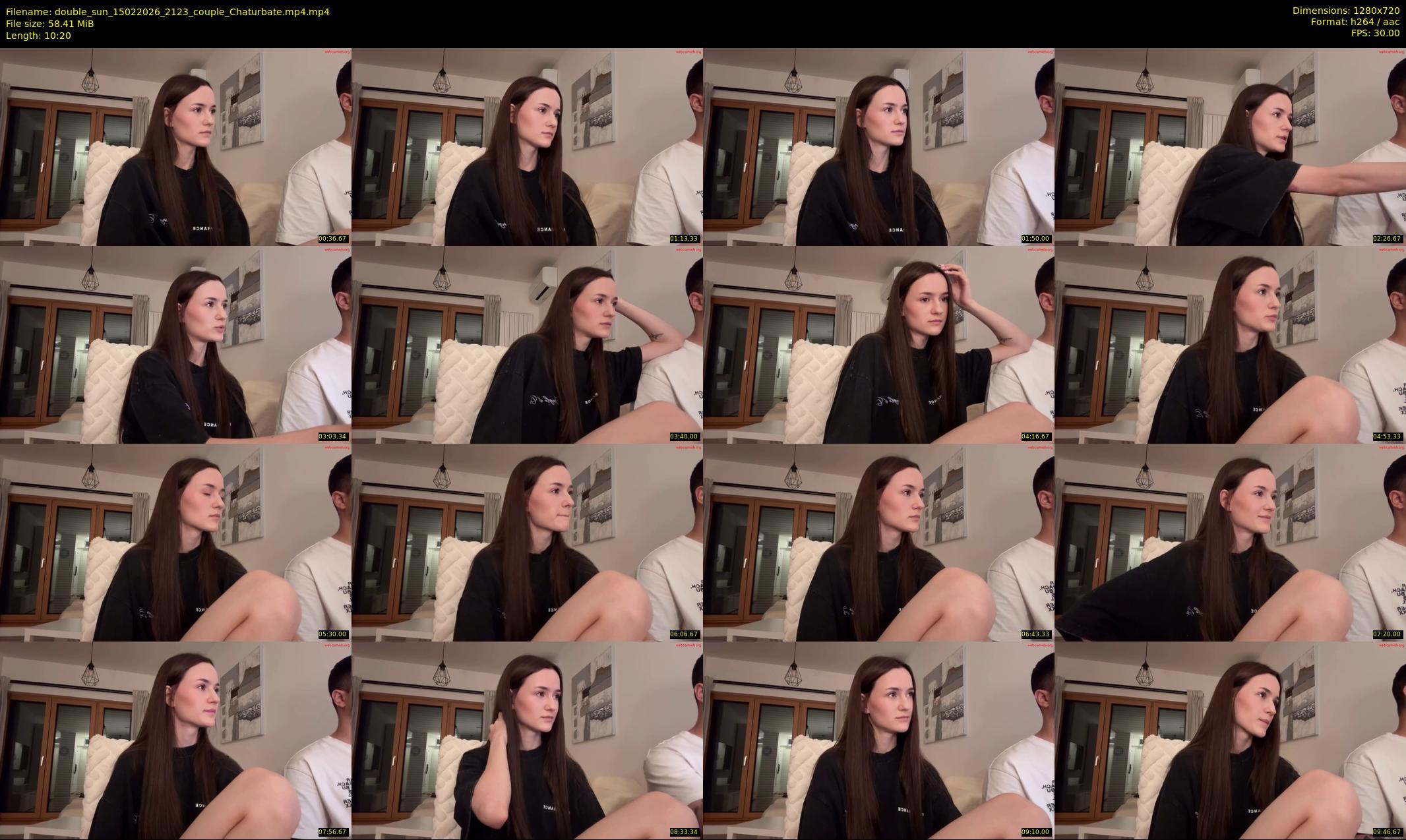 double_sun — 11 minute Chaturbate couple cam show recording, 720p, Feb 15, 2026