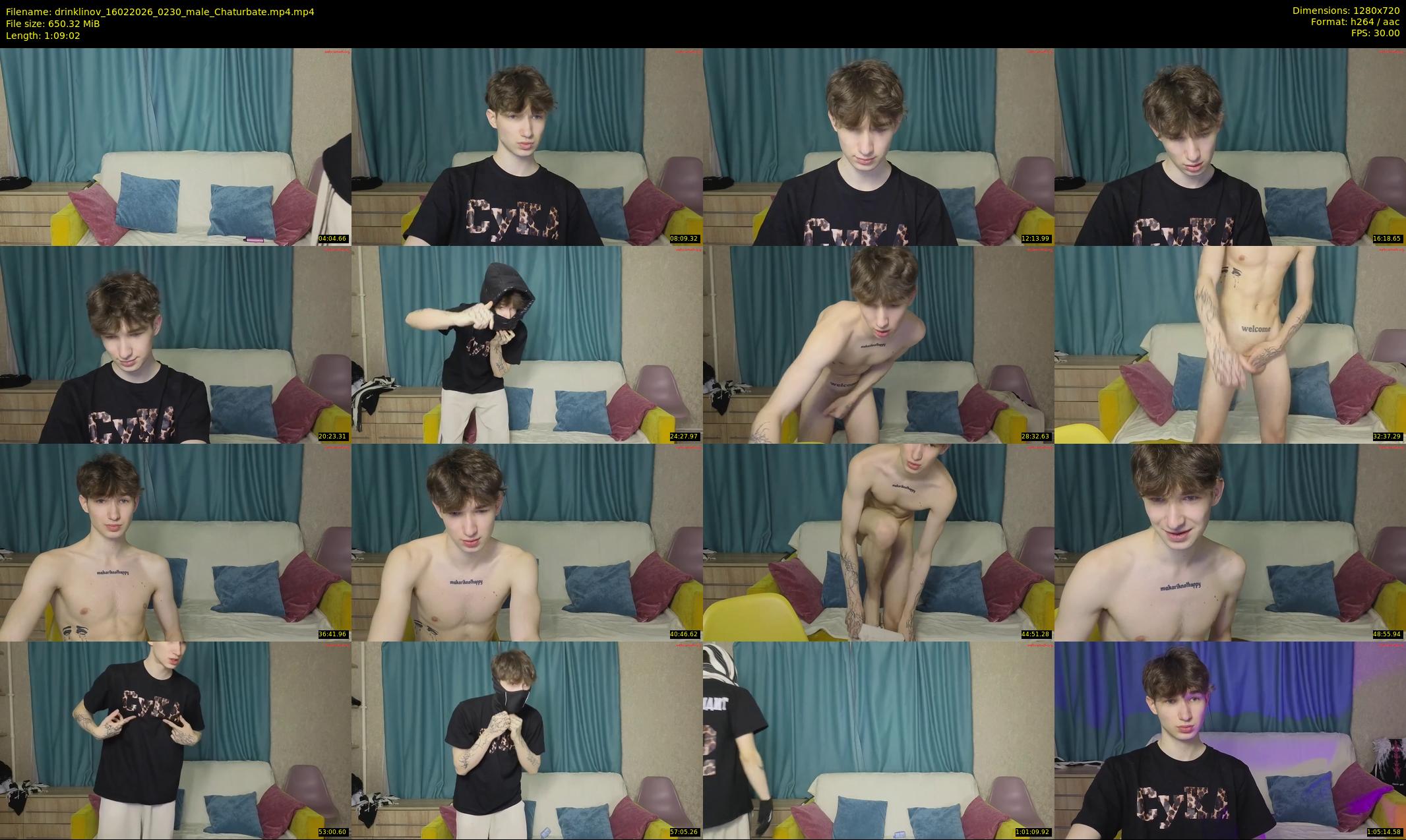drinklinov — 70 minute Chaturbate male cam show recording, 720p, Feb 16, 2026