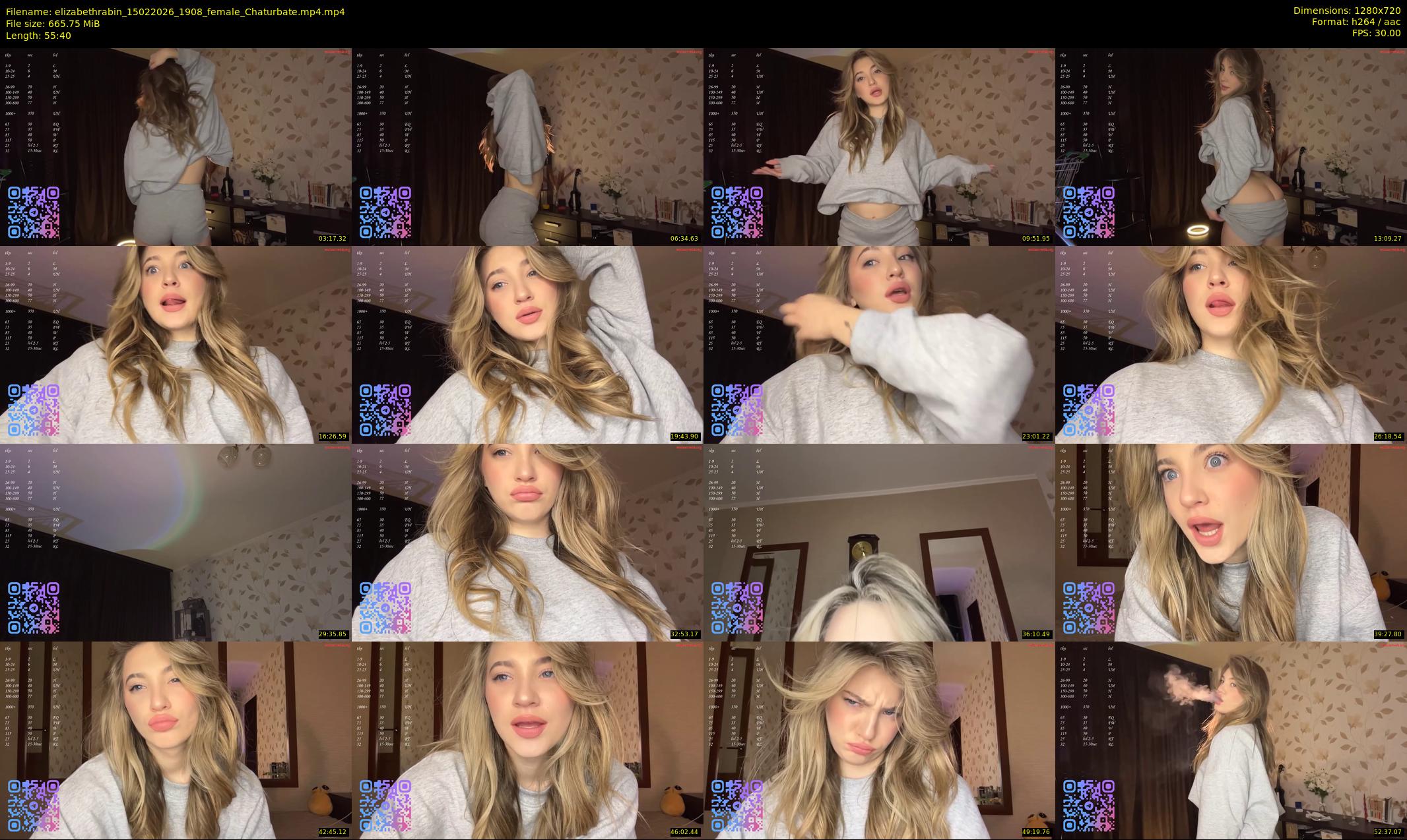 elizabethrabin — 56 minute Chaturbate female cam show recording, 720p, Feb 15, 2026