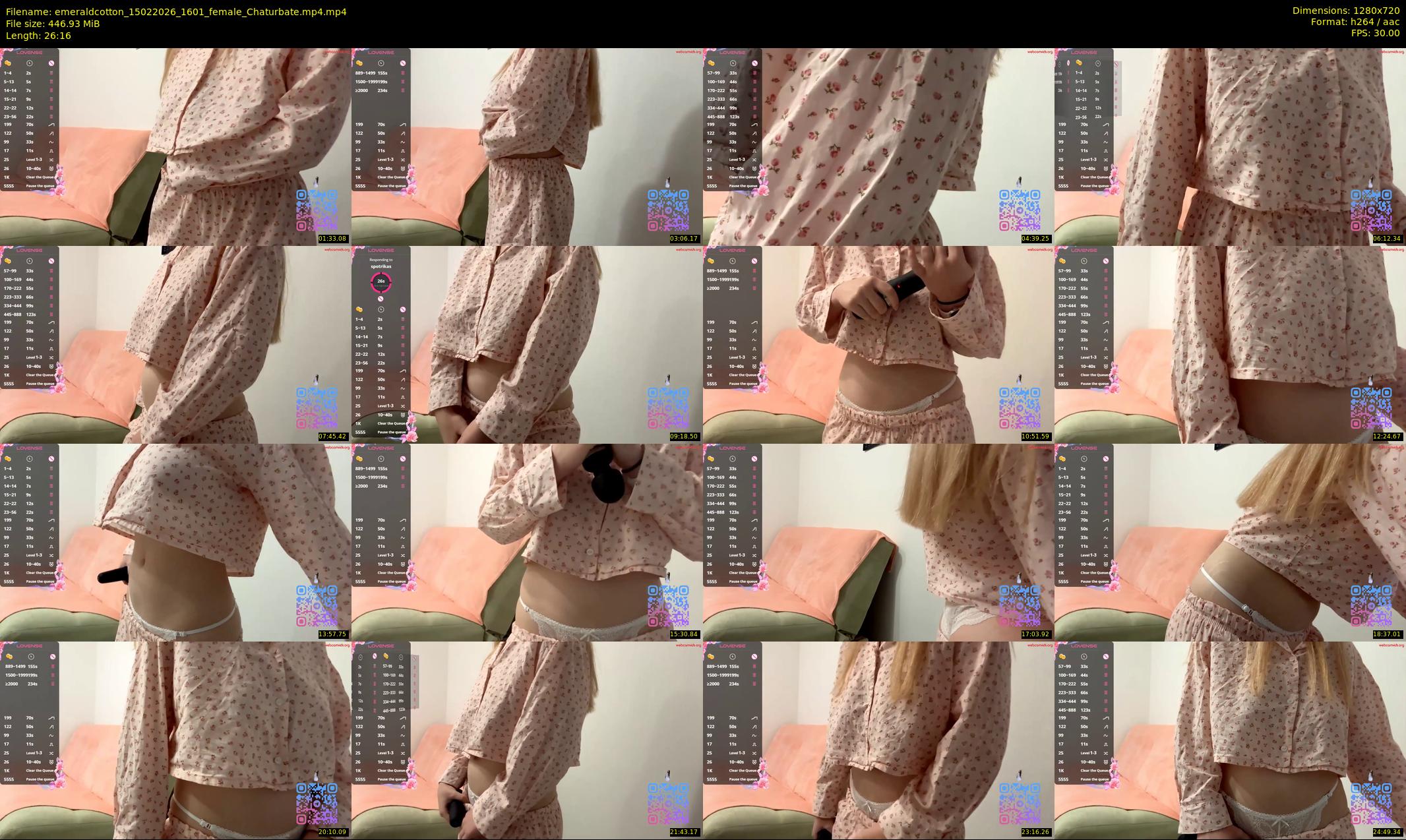 emeraldcotton — 27 minute Chaturbate female cam show recording, 720p, Feb 15, 2026