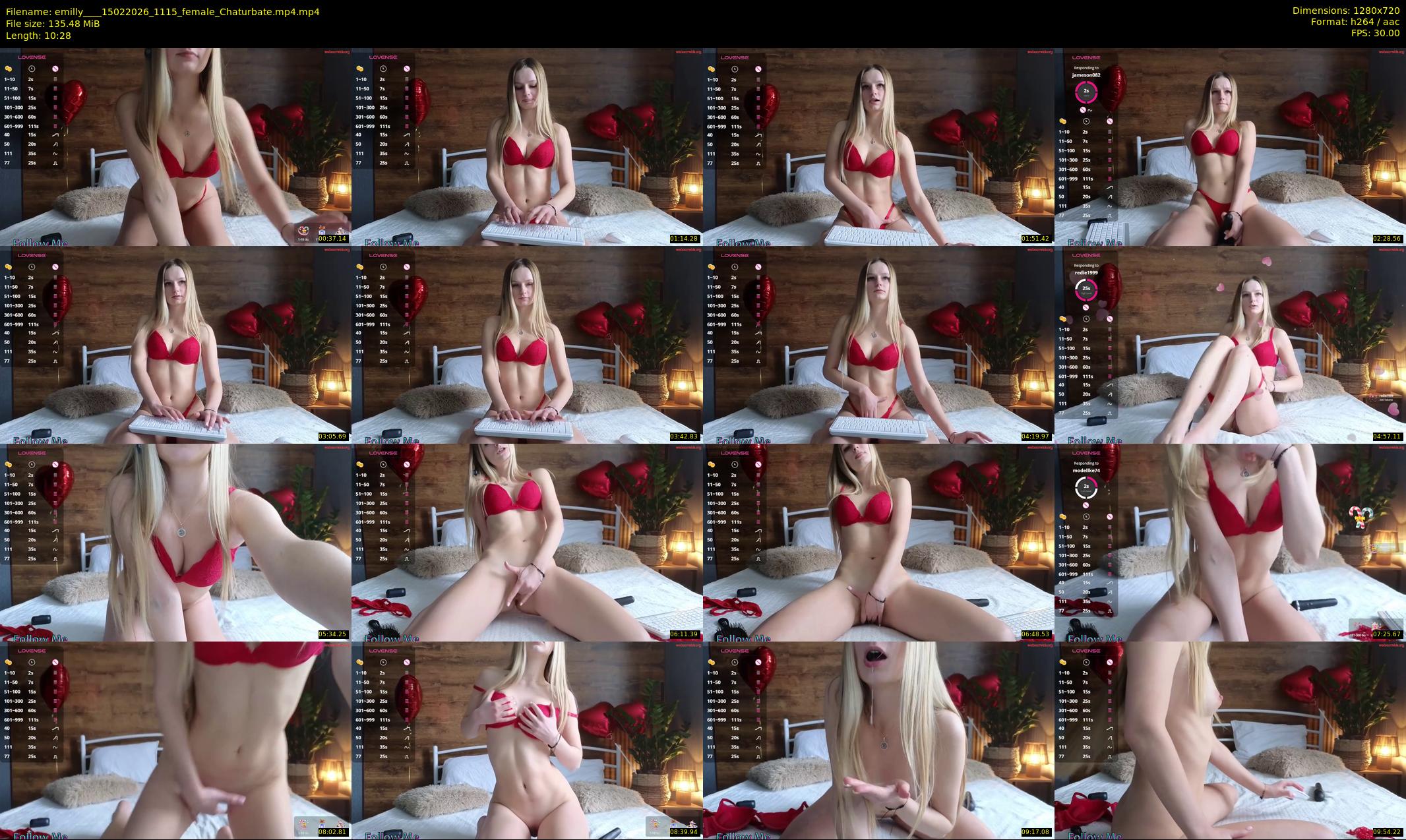 emilly___ — 11 minute Chaturbate female cam show recording, 720p, Feb 15, 2026