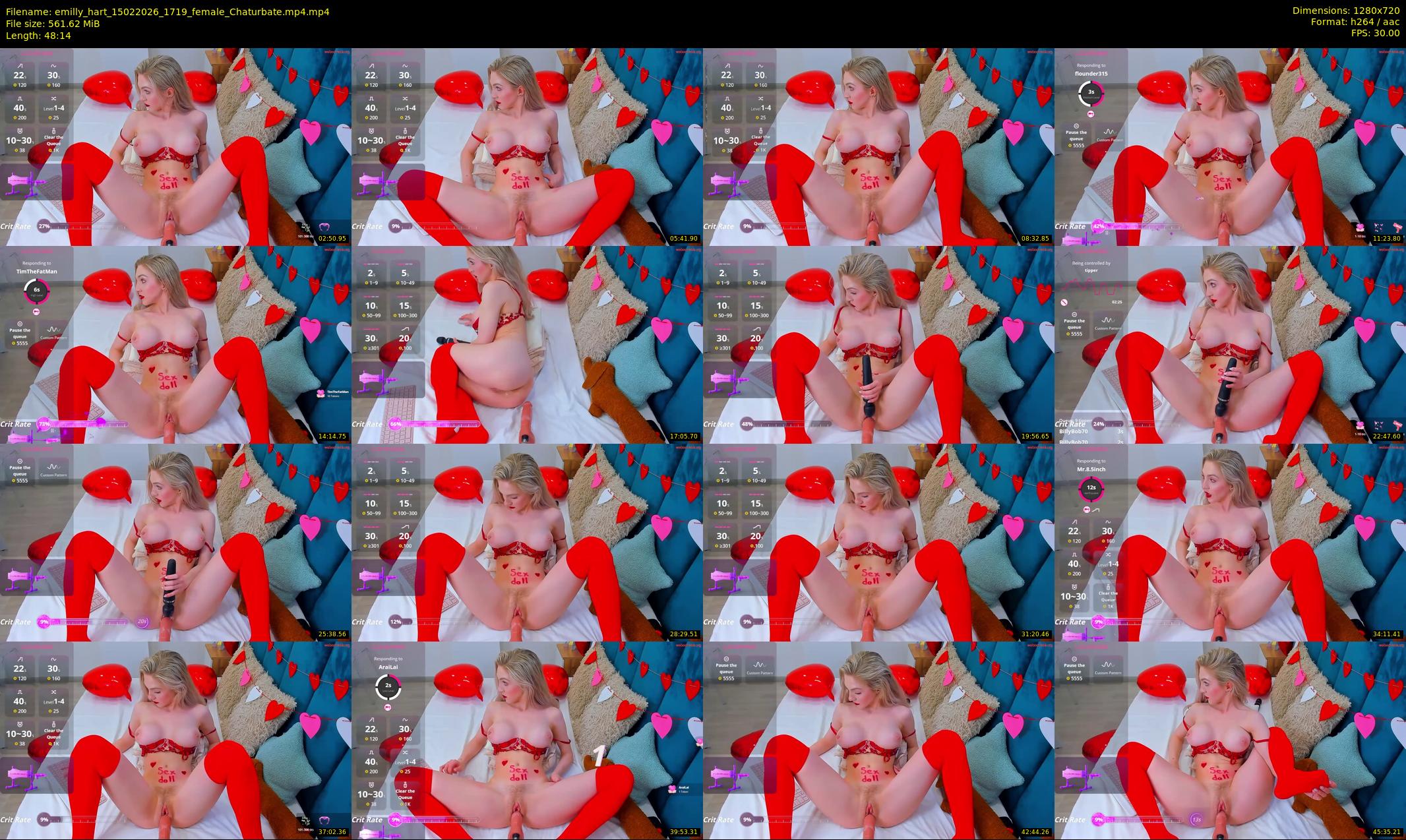 emilly_hart — 49 minute Chaturbate female cam show recording, 720p, Feb 15, 2026