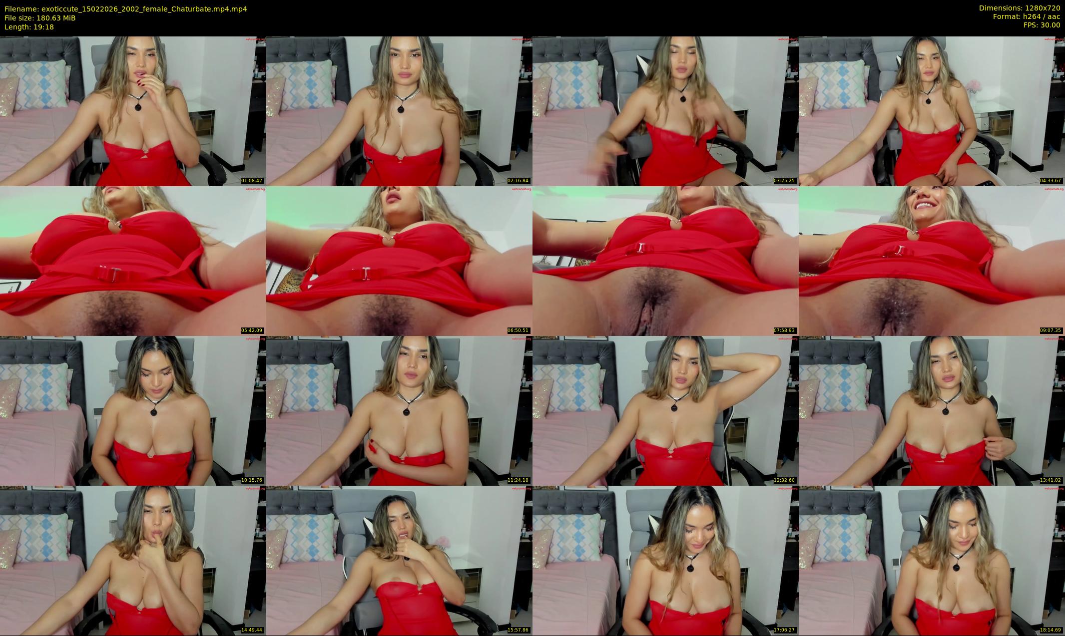 exoticcute — 20 minute Chaturbate female cam show recording, 720p, Feb 15, 2026