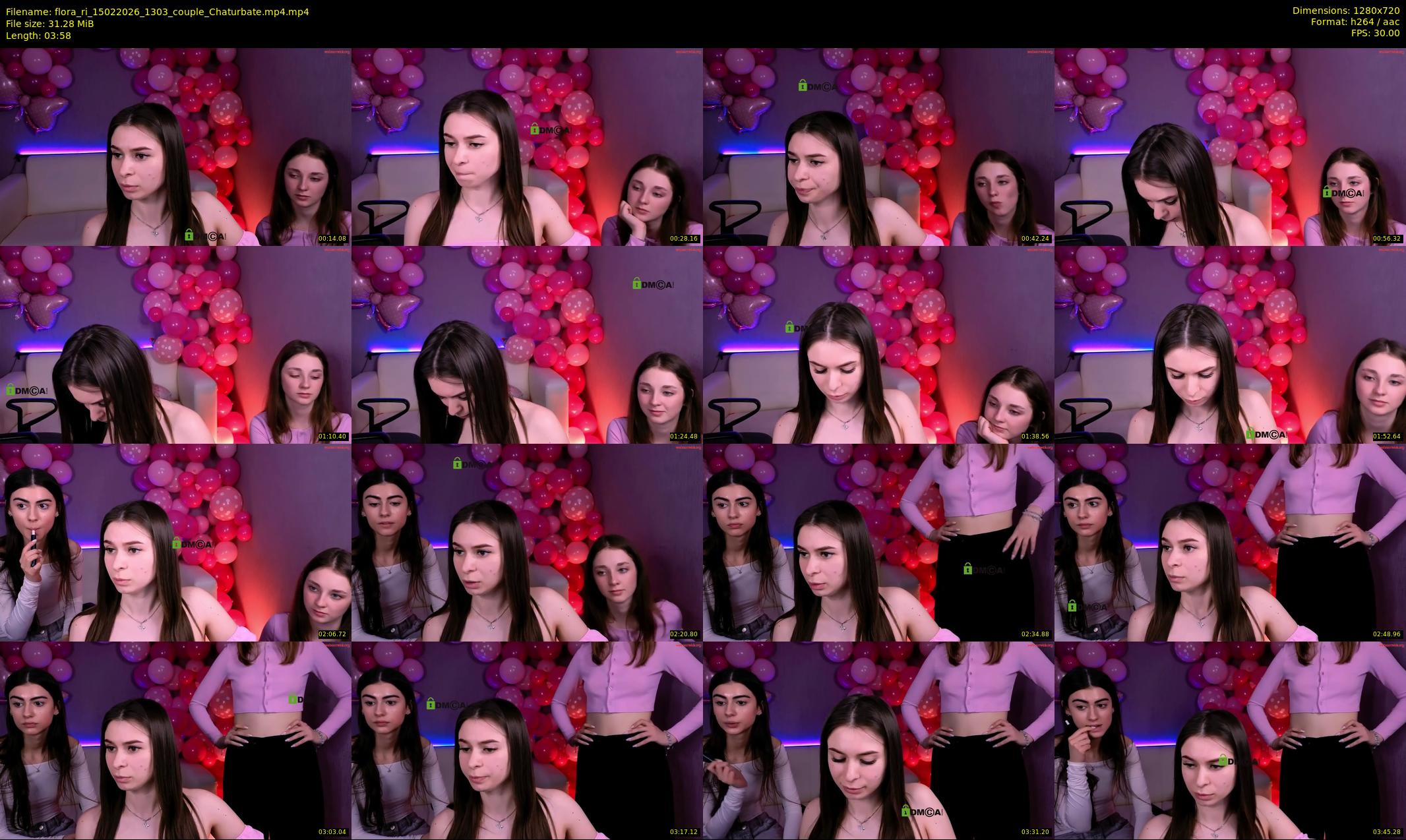 flora_ri — 4 minute Chaturbate female cam show recording, 720p, Feb 15, 2026