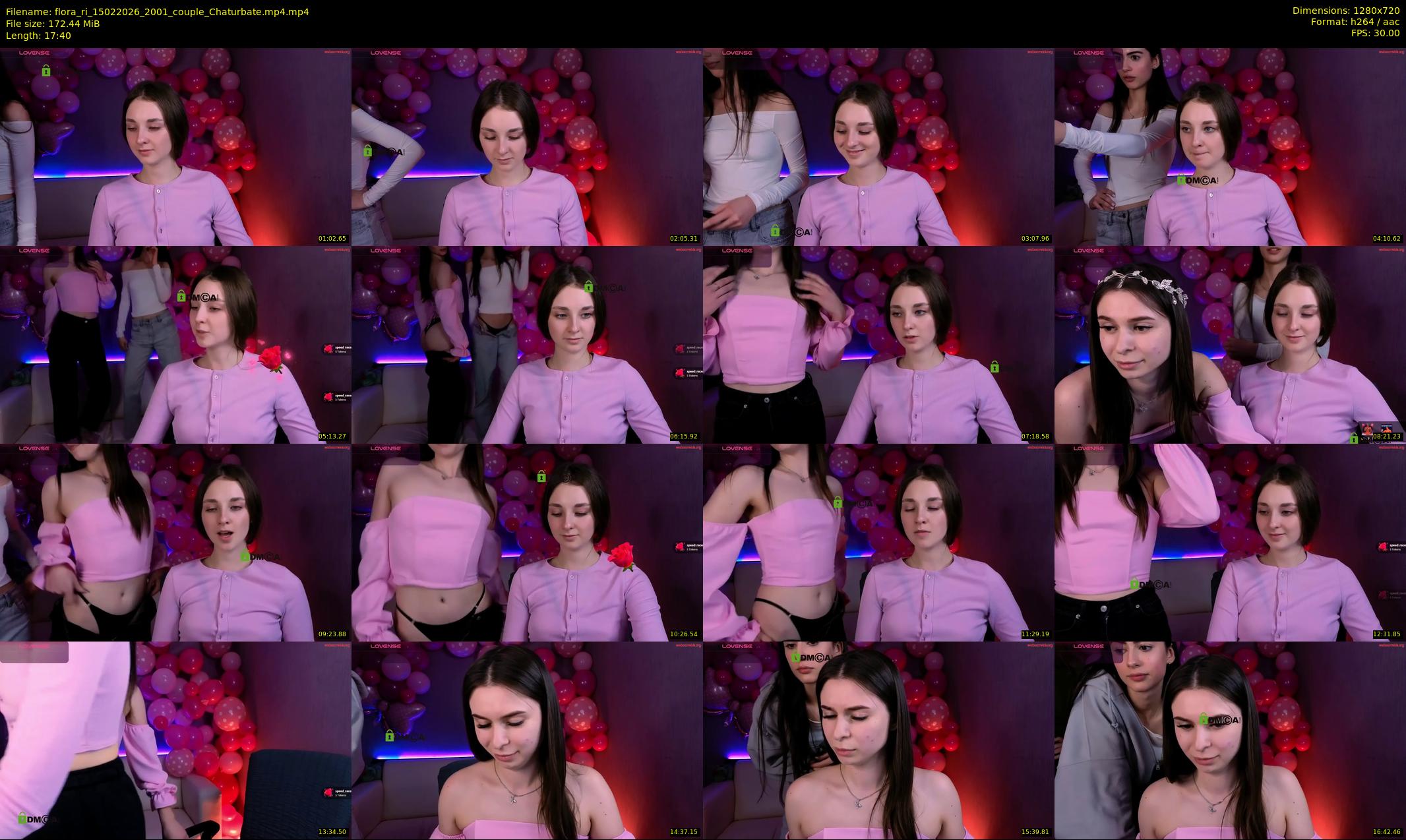 flora_ri — 18 minute Chaturbate female cam show recording, 720p, Feb 15, 2026