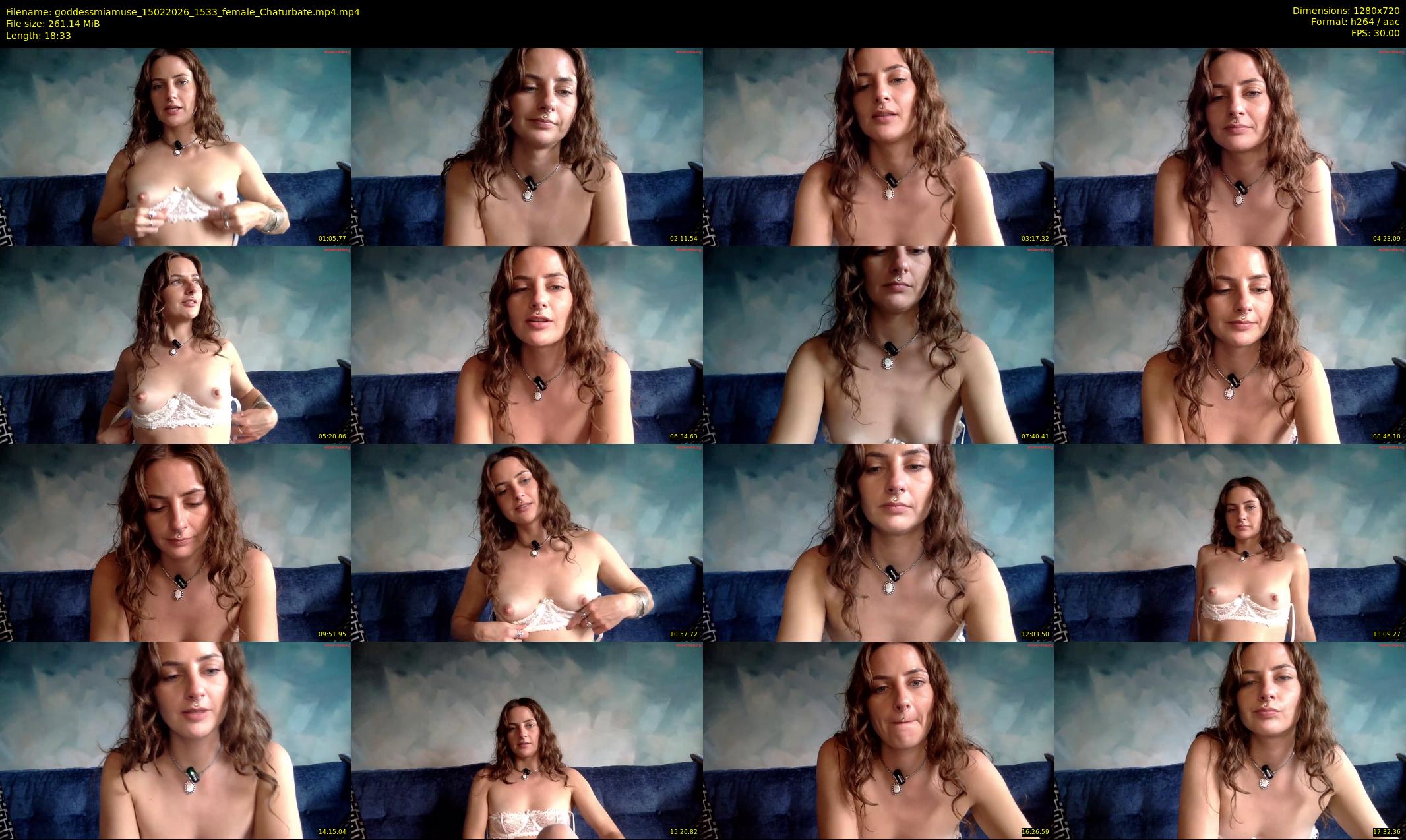 goddessmiamuse — 19 minute Chaturbate female cam show recording, 720p, Feb 15, 2026