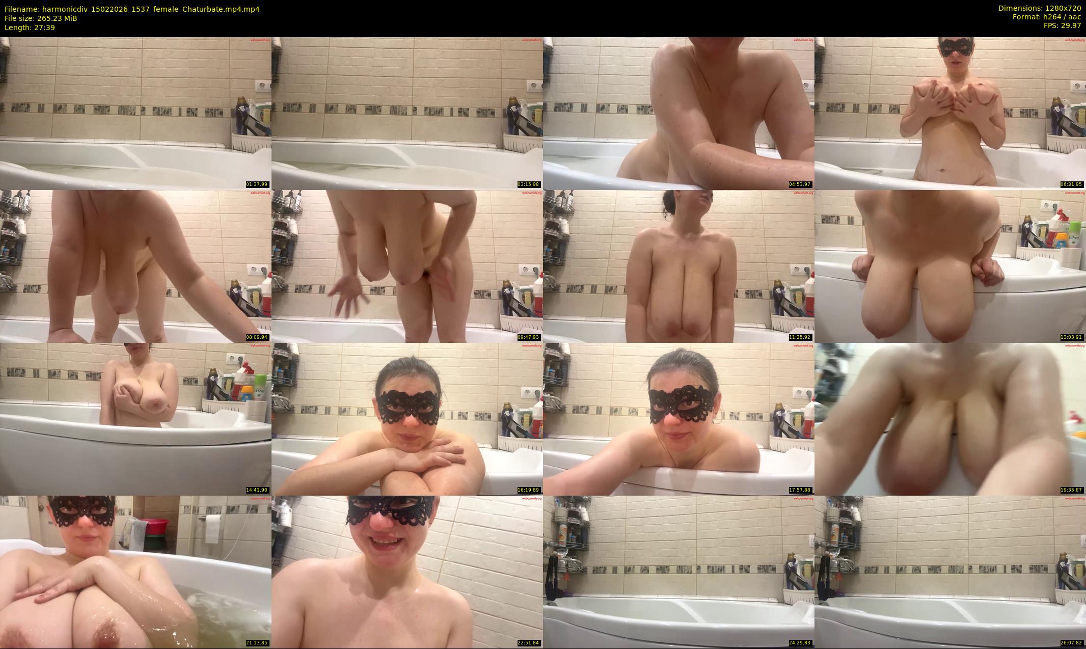harmonicdiv — 28 minute Chaturbate female cam show recording, 720p, Feb 15, 2026