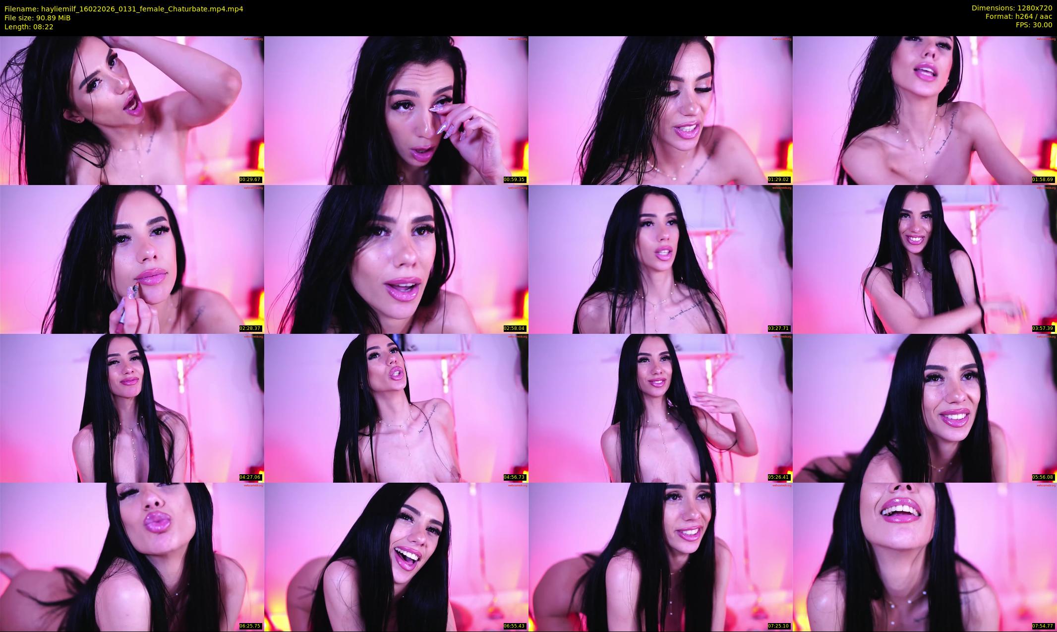 hayliemilf — 9 minute Chaturbate female cam show recording, 720p, Feb 16, 2026