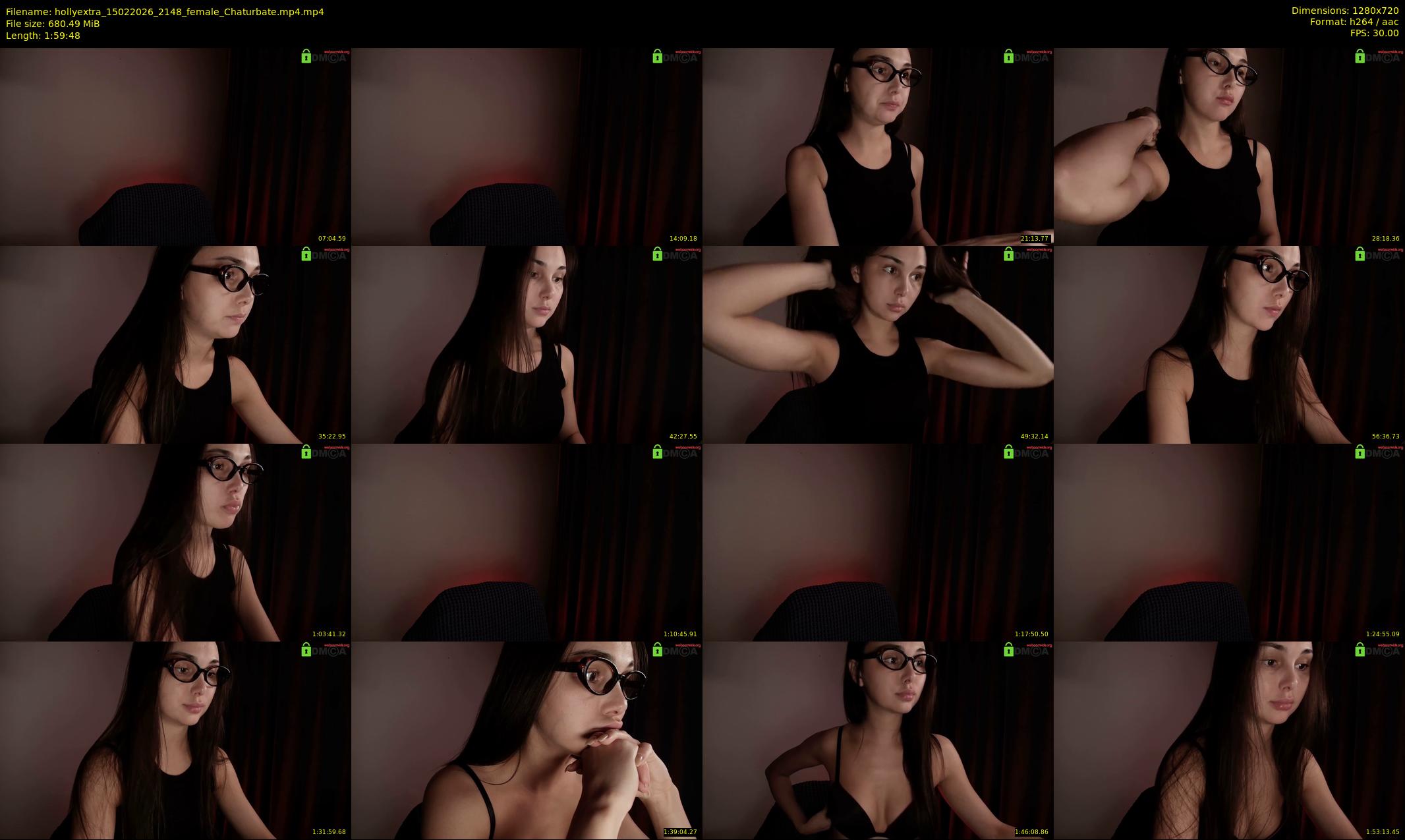 hollyextra — 120 minute Chaturbate female cam show recording, 720p, Feb 15, 2026