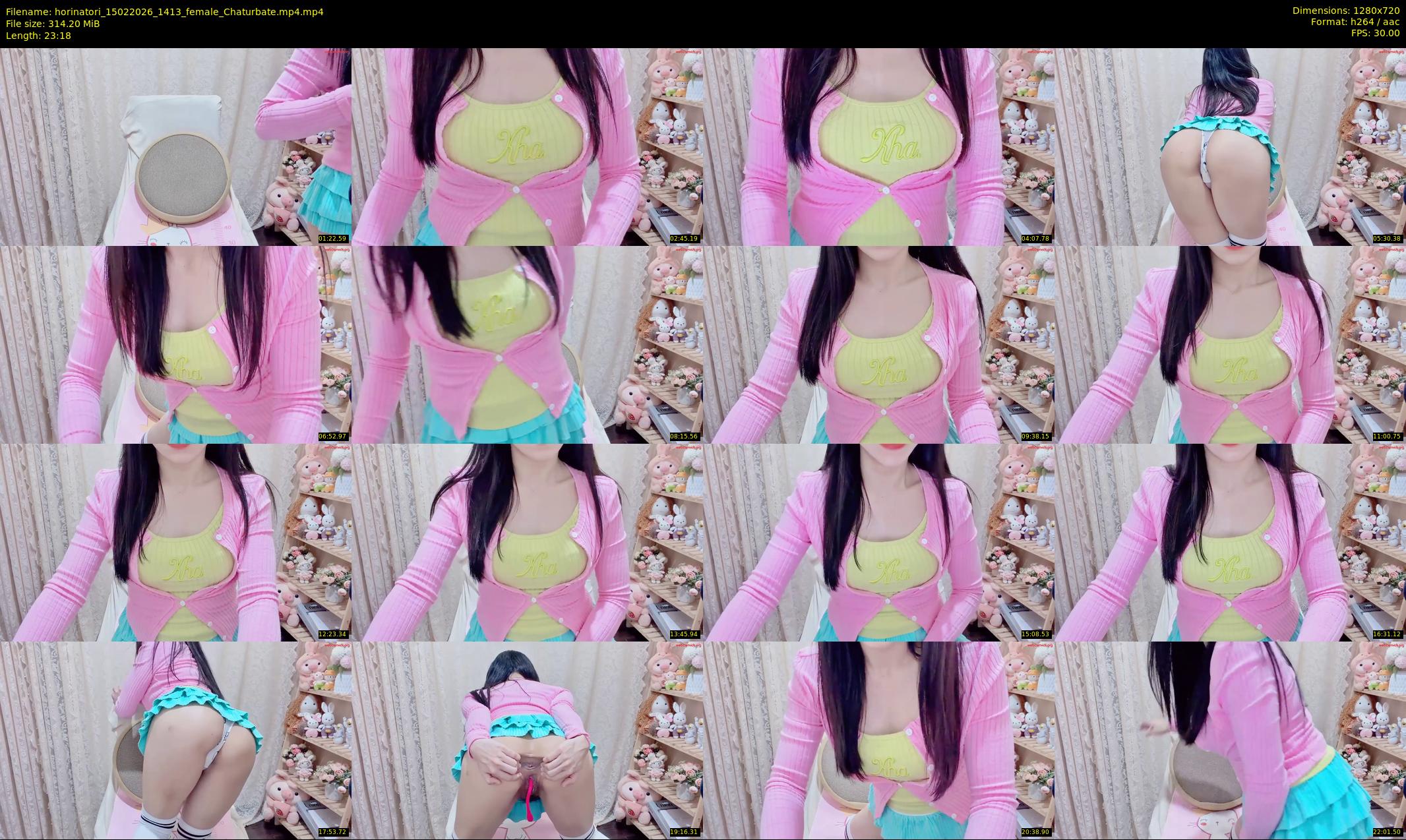 horinatori — 24 minute Chaturbate female cam show recording, 720p, Feb 15, 2026