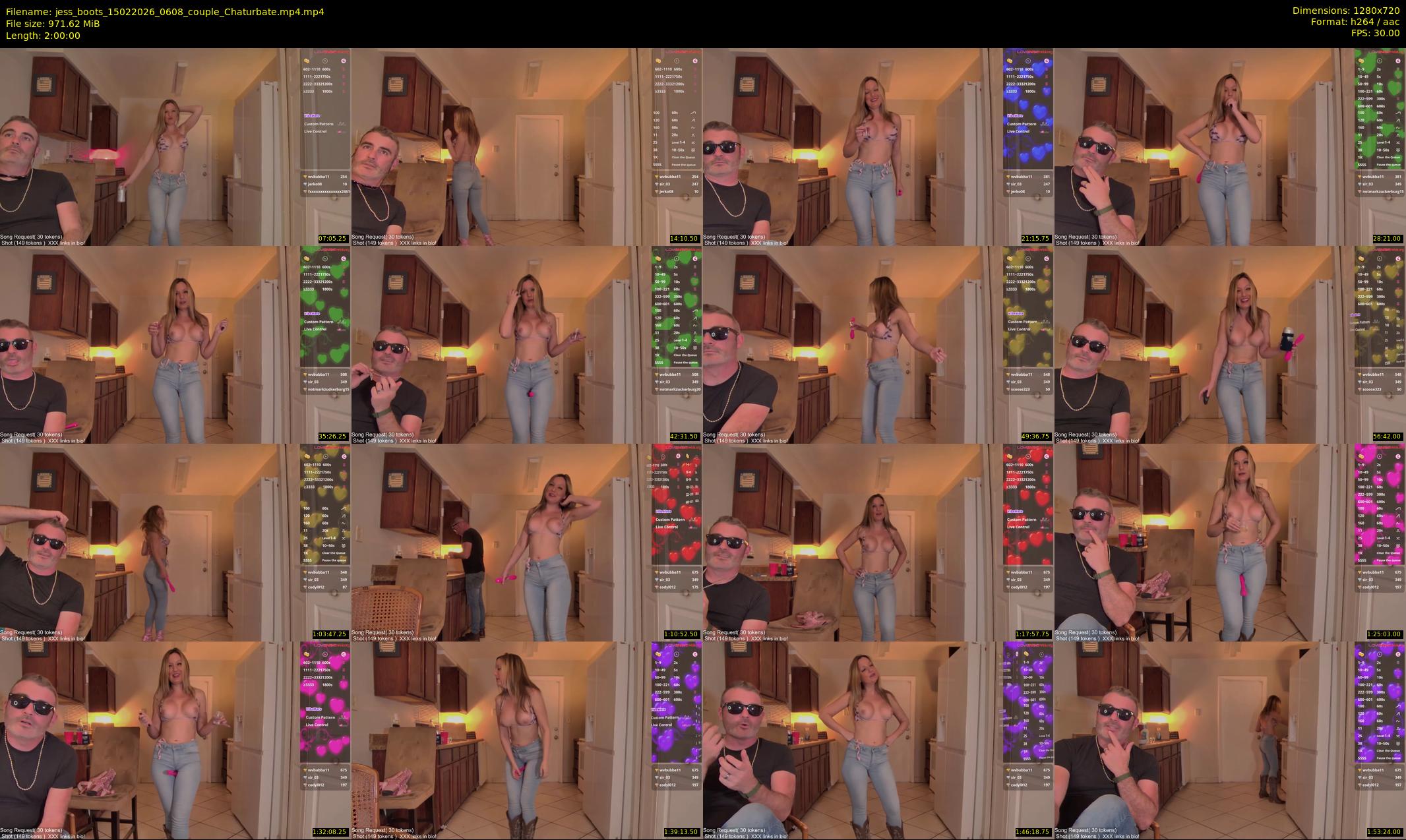 jess_boots — 120 minute Chaturbate female cam show recording, 720p, Feb 15, 2026