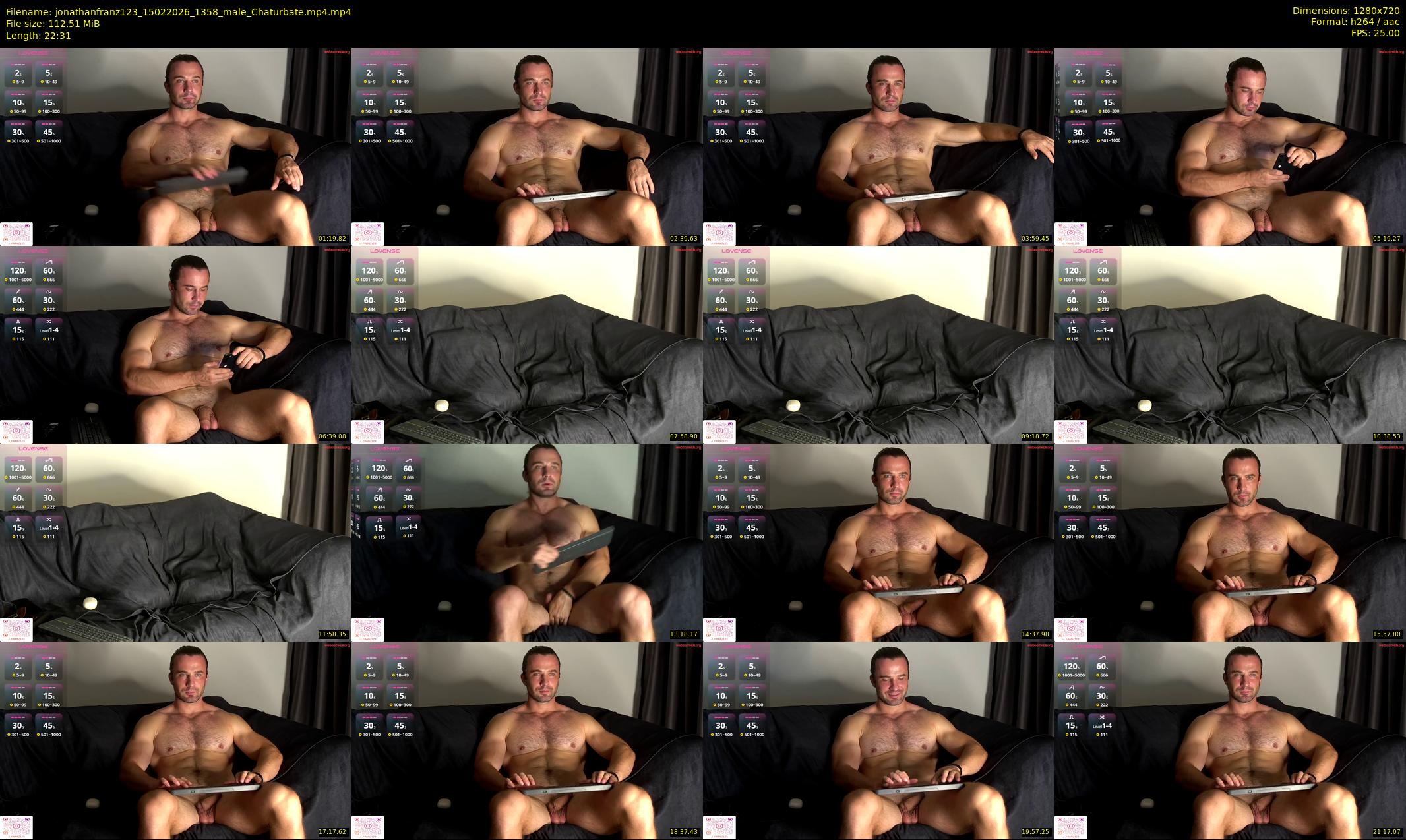 jonathanfranz123 — 23 minute Chaturbate male cam show recording, 720p, Feb 15, 2026