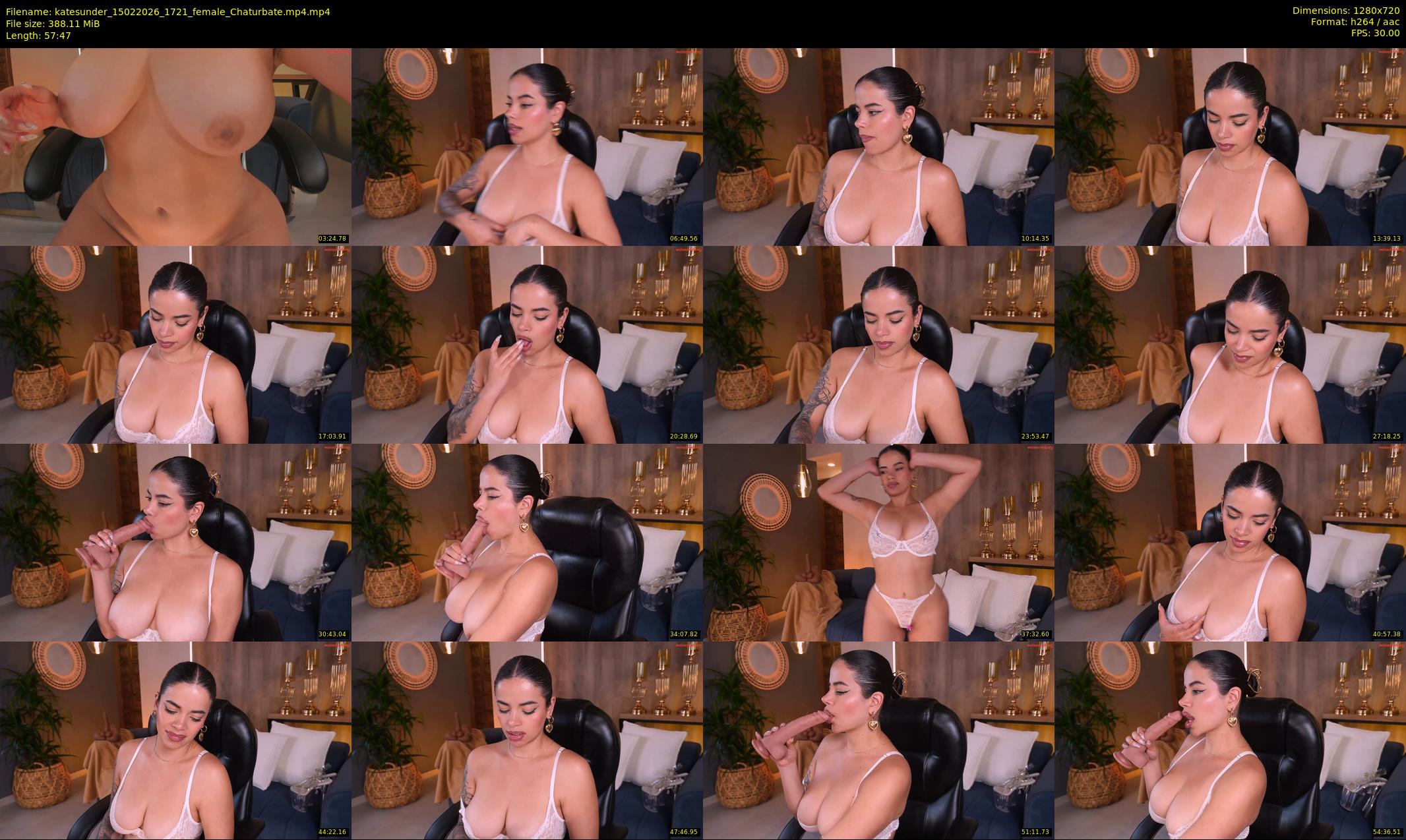 katesunder — 58 minute Chaturbate female cam show recording, 720p, Feb 15, 2026