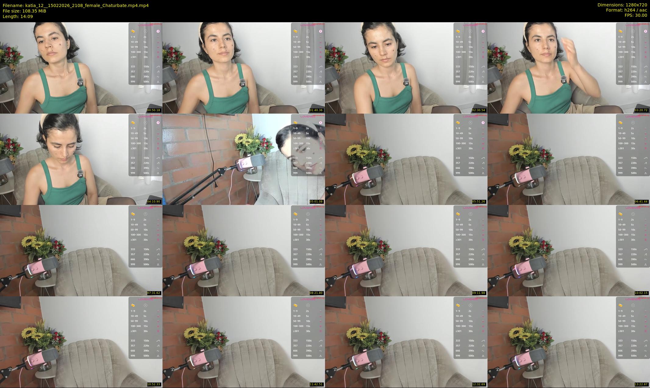 katia_12_ — 15 minute Chaturbate female cam show recording, 720p, Feb 15, 2026