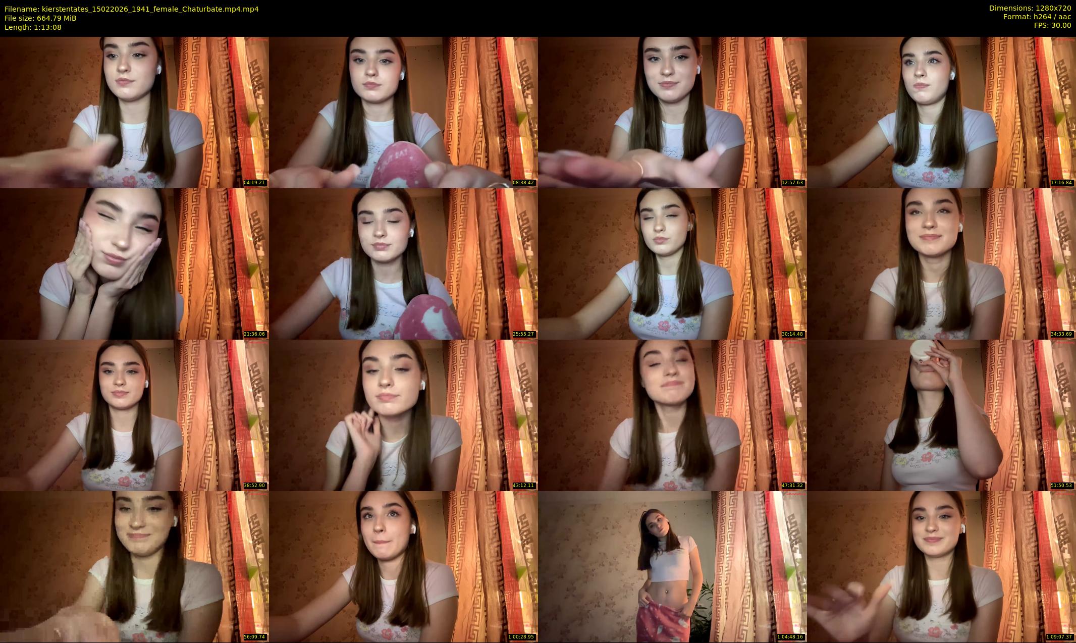 kierstentates — 74 minute Chaturbate female cam show recording, 720p, Feb 15, 2026