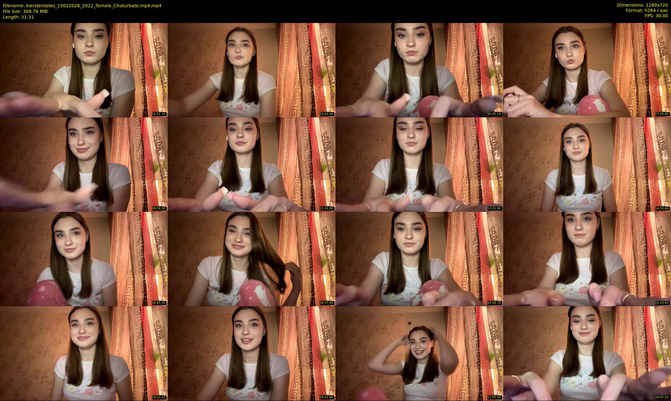 kierstentates — 32 minute Chaturbate female cam show recording, 720p, Feb 15, 2026