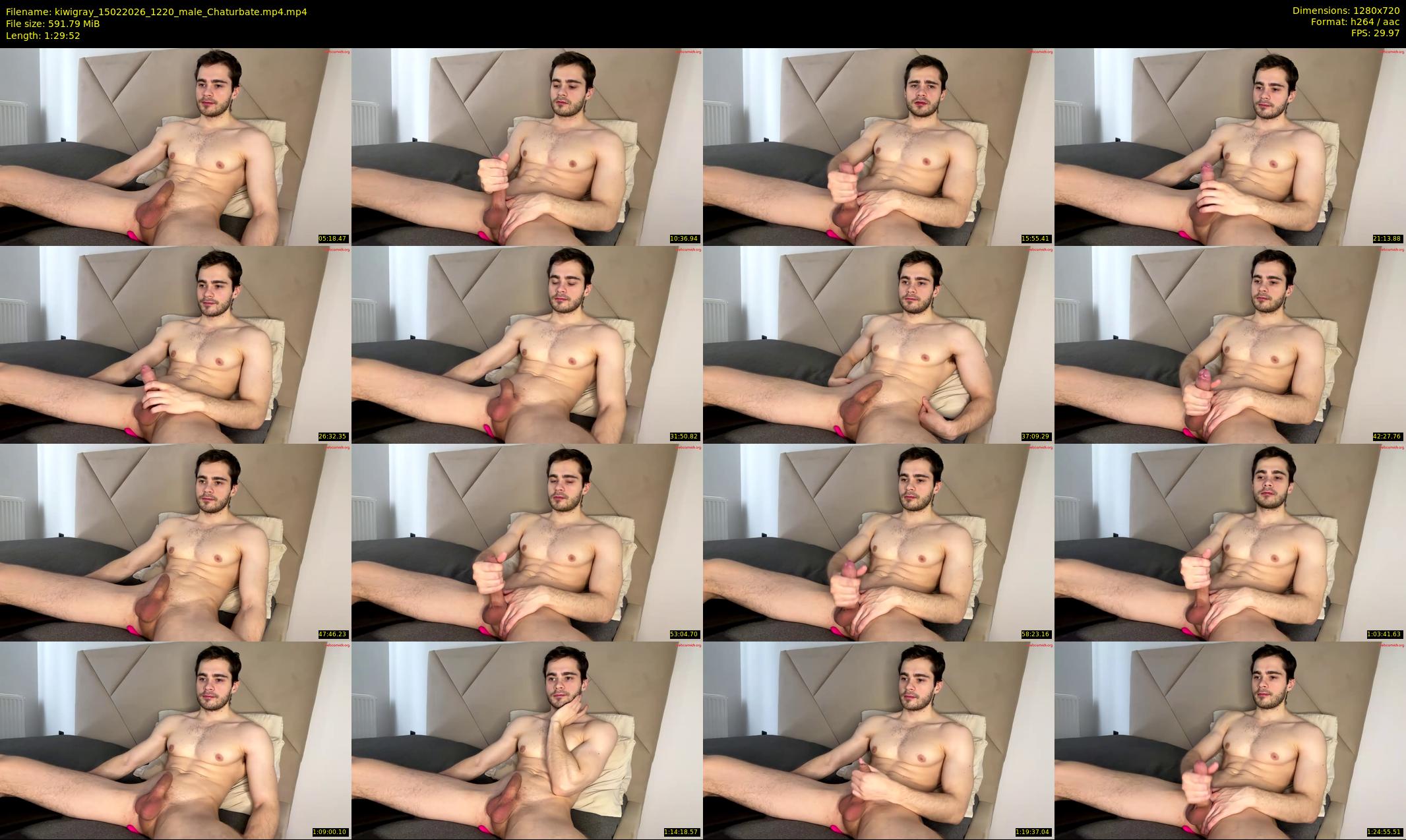kiwigray — 90 minute Chaturbate male cam show recording, 720p, Feb 15, 2026