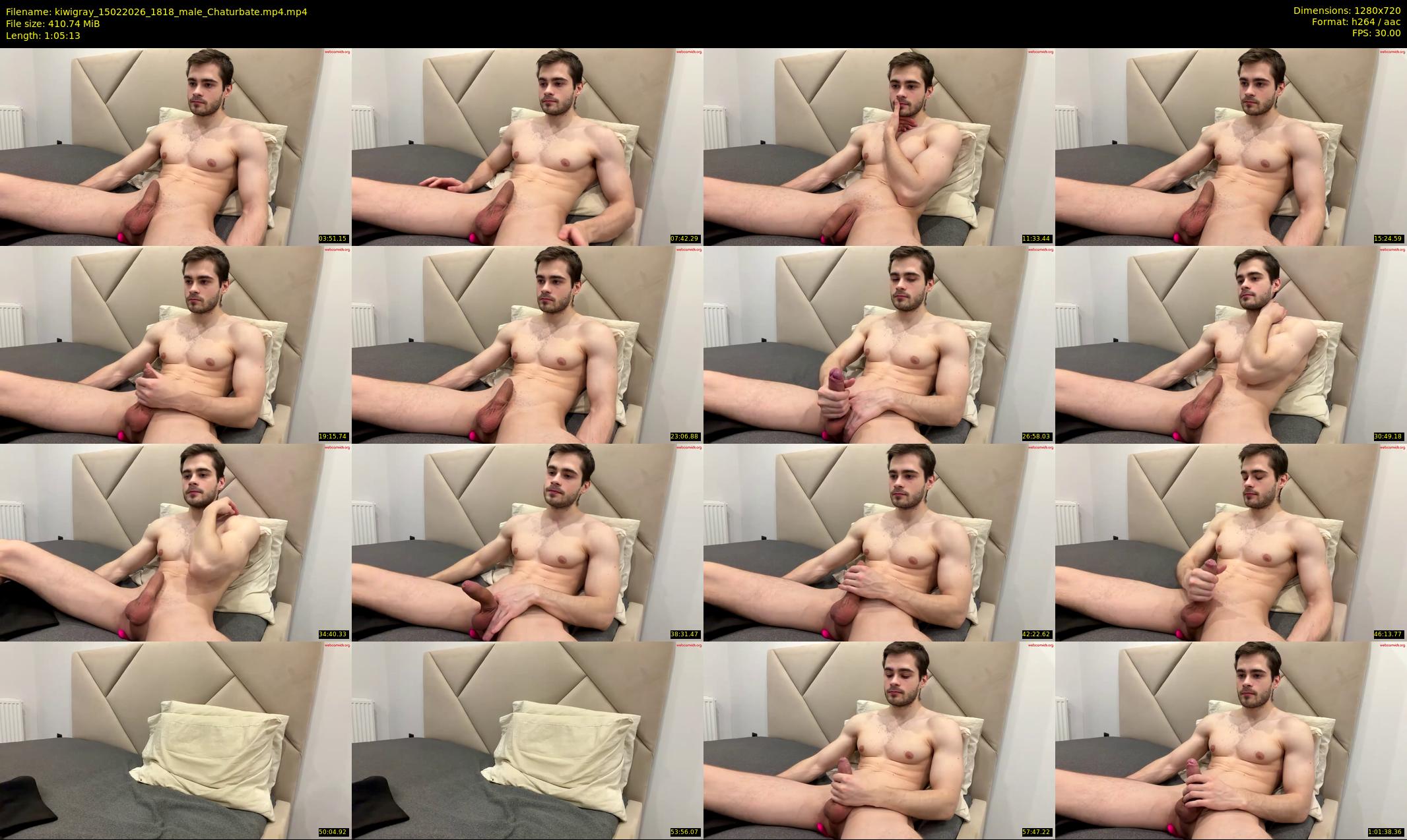 kiwigray — 66 minute Chaturbate male cam show recording, 720p, Feb 15, 2026