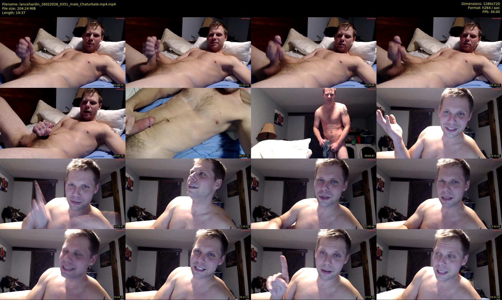 lancehardin — 20 minute Chaturbate male cam show recording, 720p, Feb 16, 2026