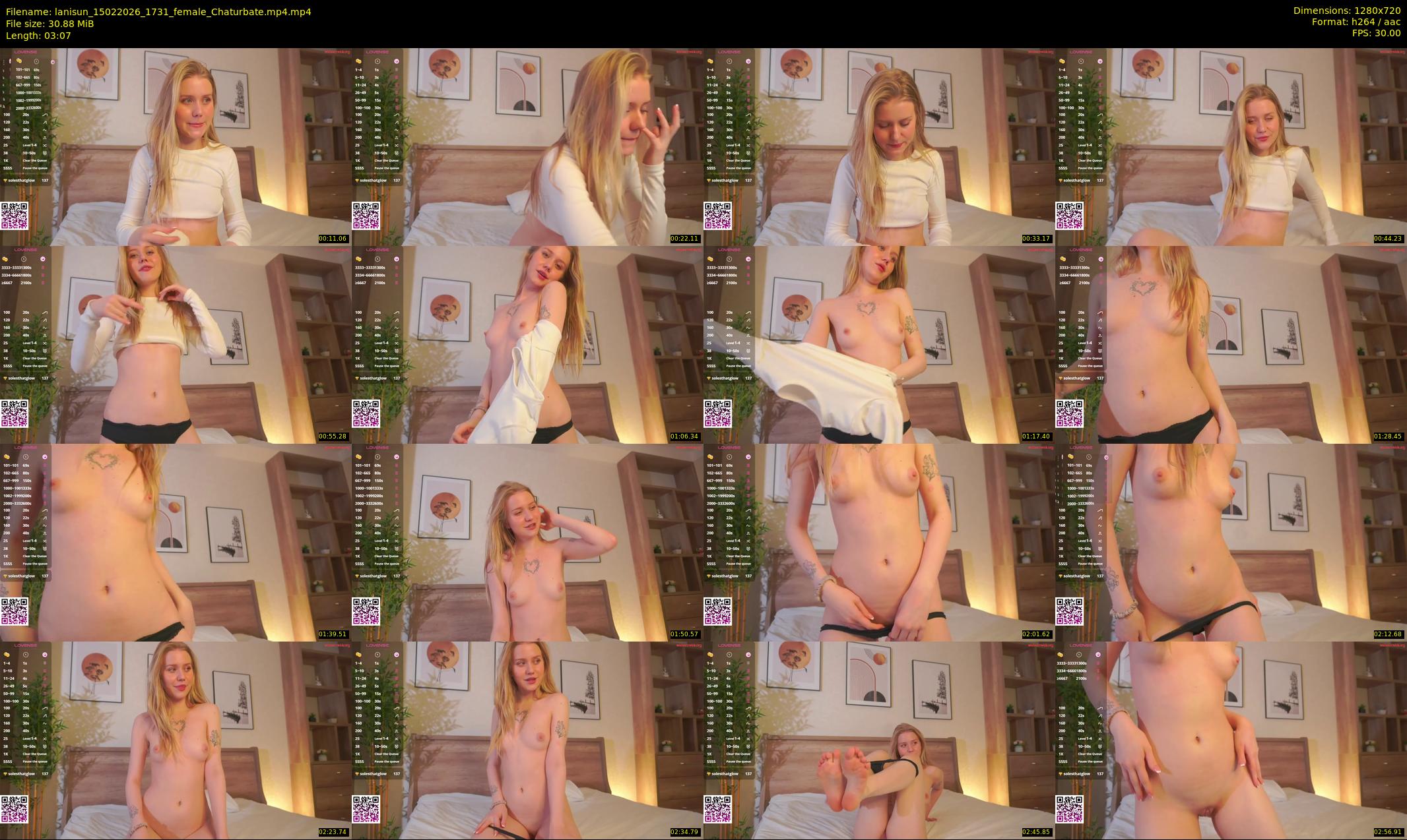 lanisun — 4 minute Chaturbate female cam show recording, 720p, Feb 15, 2026