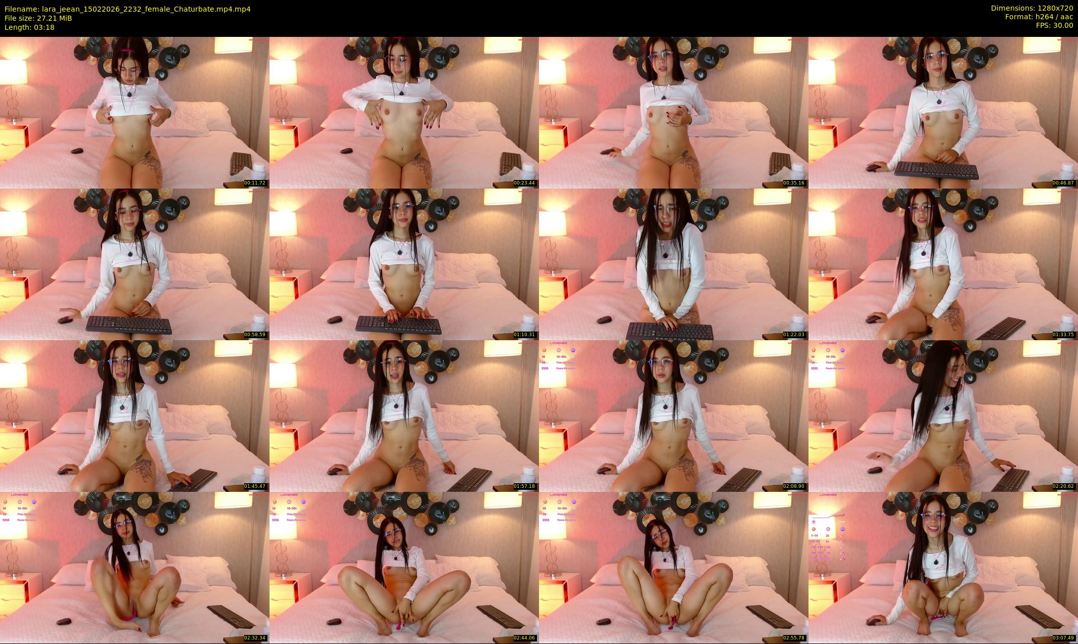 lara_jeean — 4 minute Chaturbate female cam show recording, 720p, Feb 15, 2026