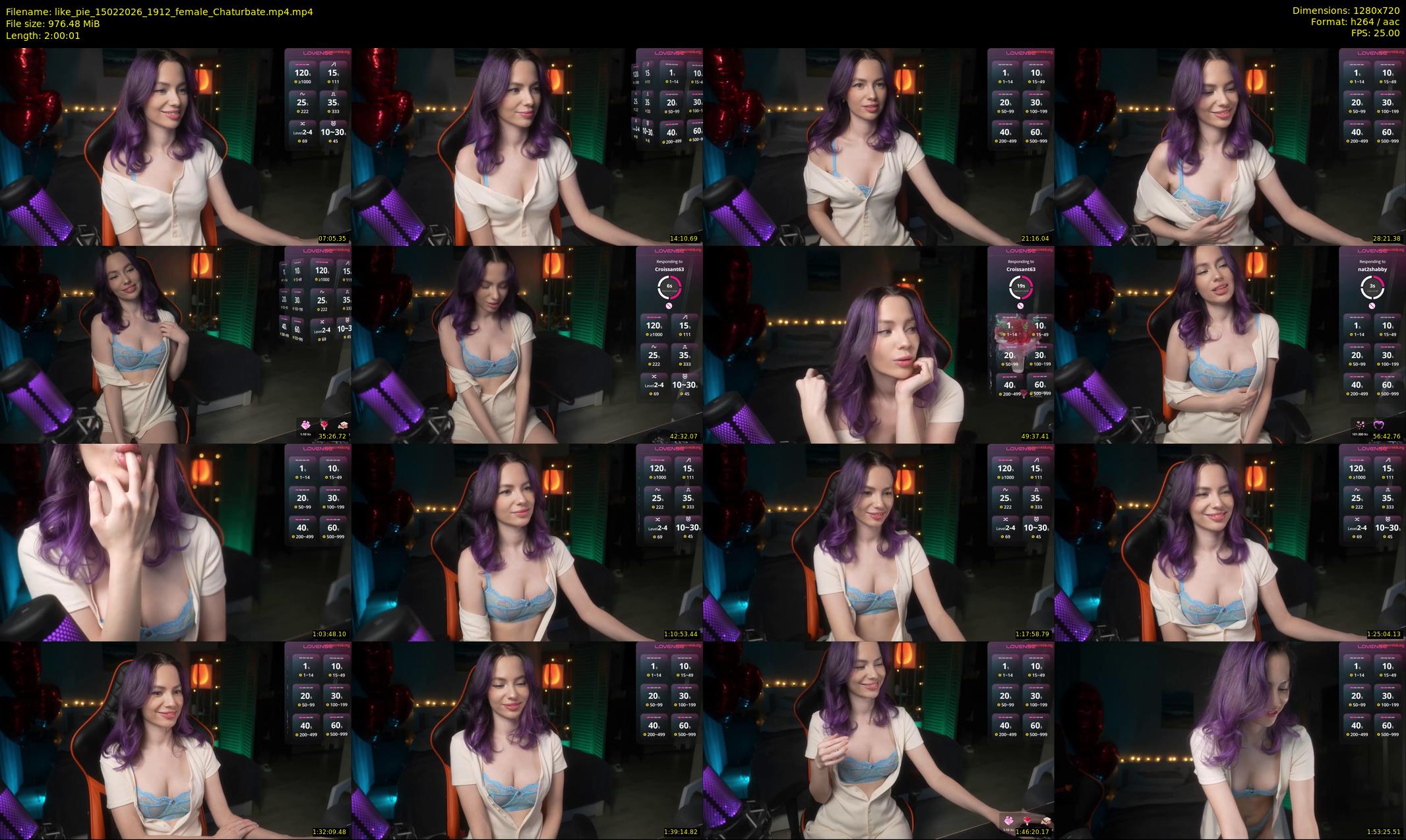 like_pie — 121 minute Chaturbate couple cam show recording, 720p, Feb 15, 2026