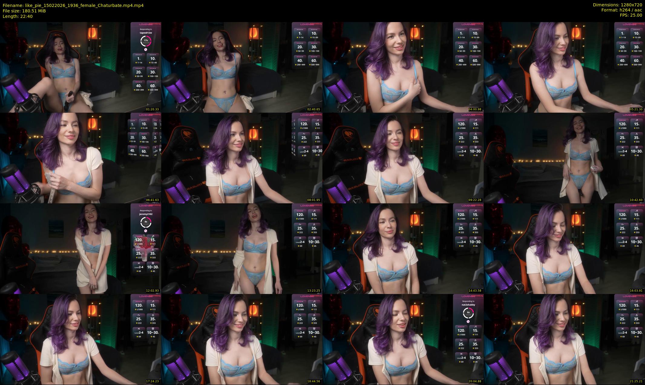 like_pie — 23 minute Chaturbate couple cam show recording, 720p, Feb 15, 2026