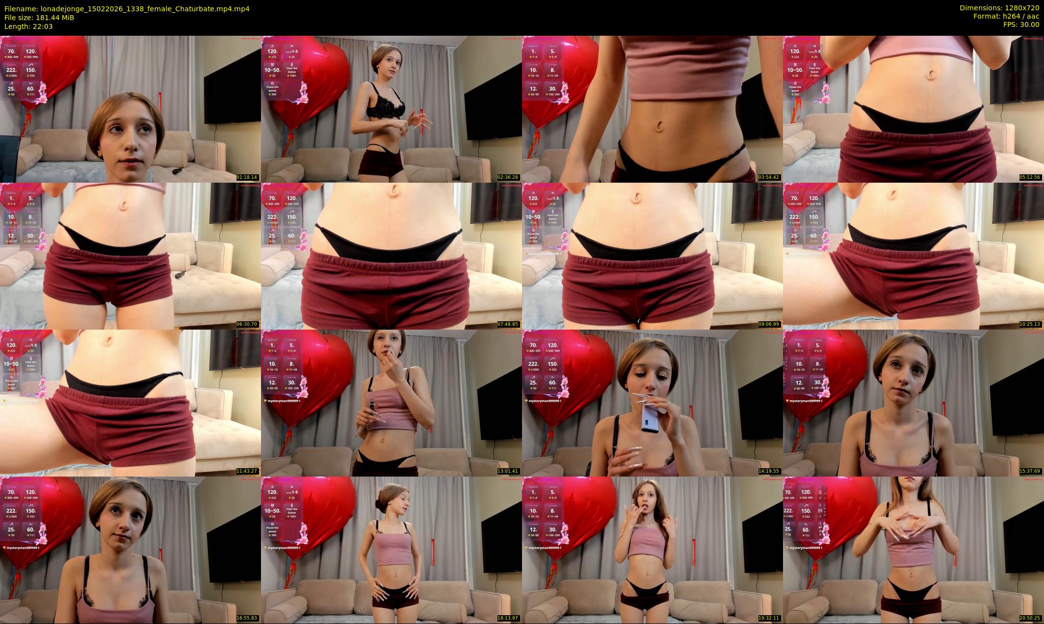 lonadejonge — 23 minute Chaturbate female cam show recording, 720p, Feb 15, 2026