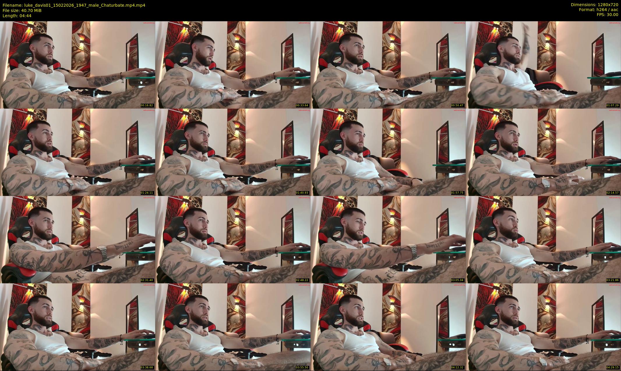 luke_davis01 — 5 minute Chaturbate male cam show recording, 720p, Feb 15, 2026