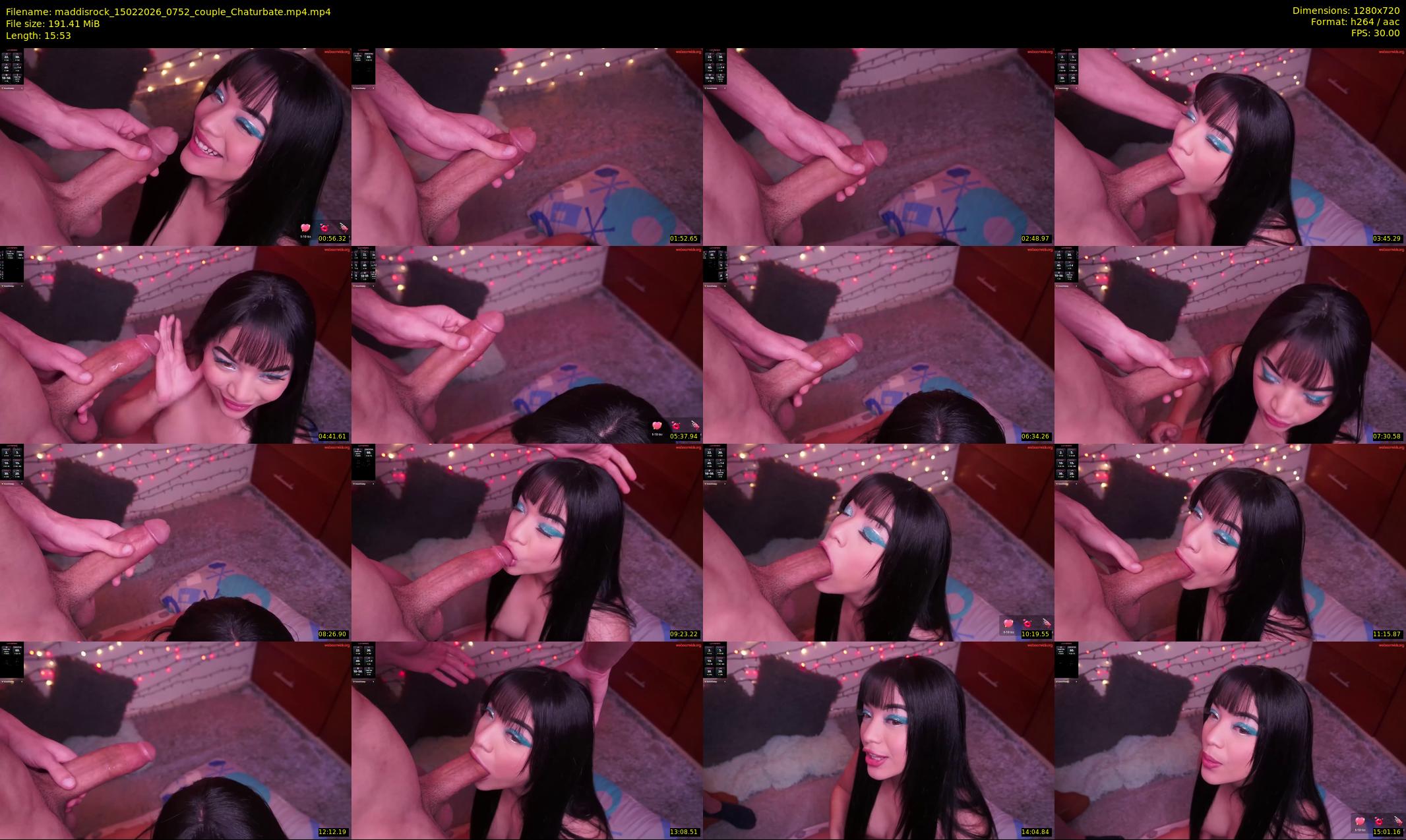 maddisrock — 16 minute Chaturbate couple cam show recording, 720p, Feb 15, 2026