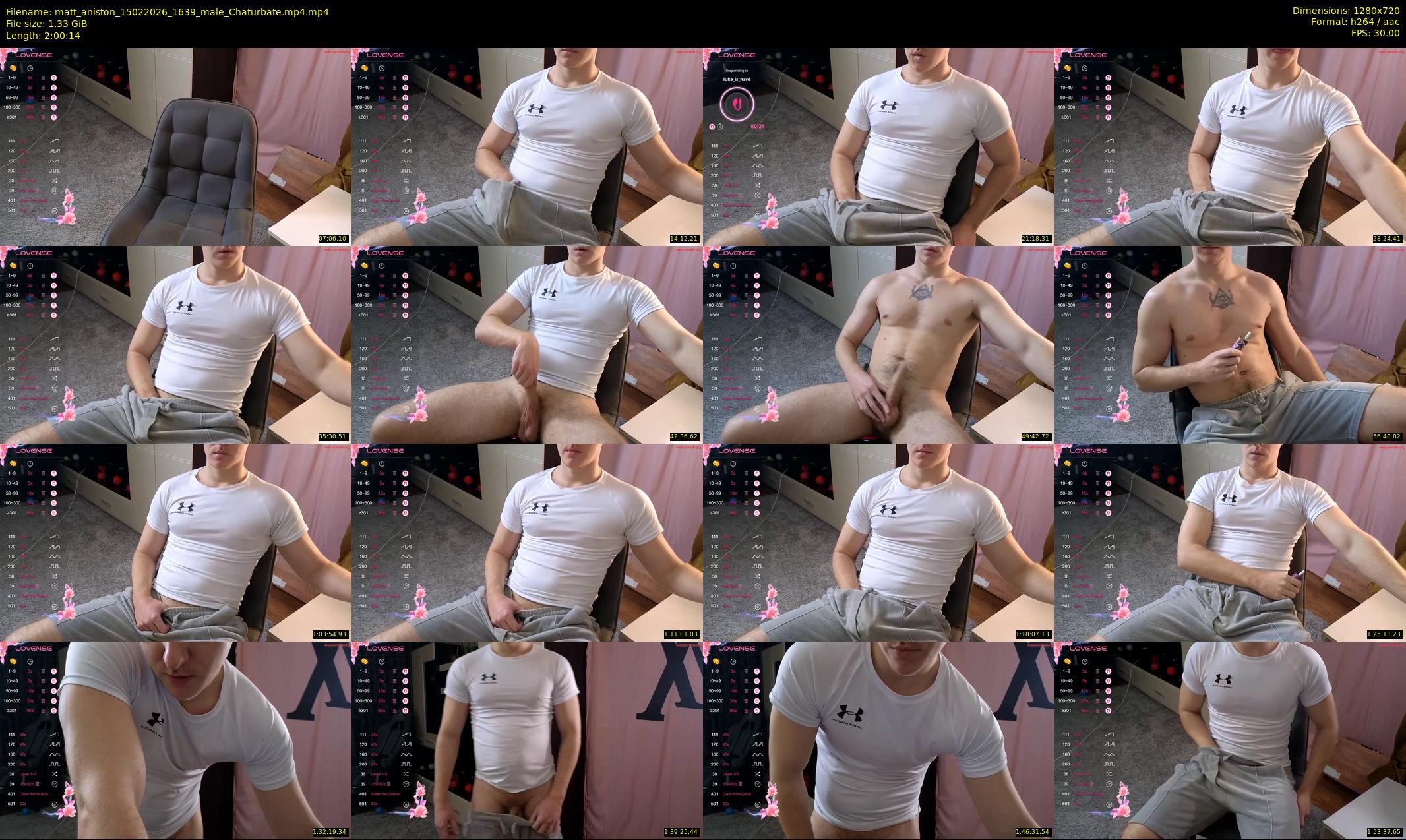matt_aniston — 121 minute Chaturbate male cam show recording, 720p, Feb 15, 2026