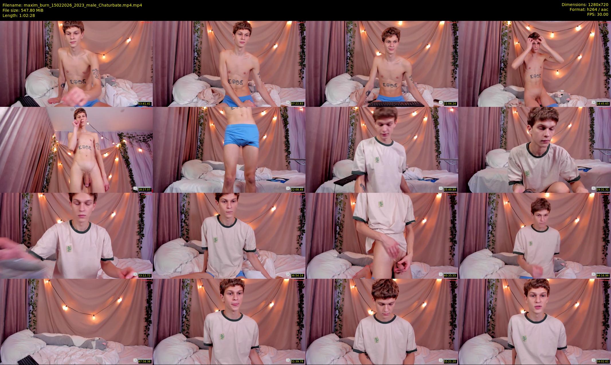 maxim_burn — 63 minute Chaturbate male cam show recording, 720p, Feb 15, 2026