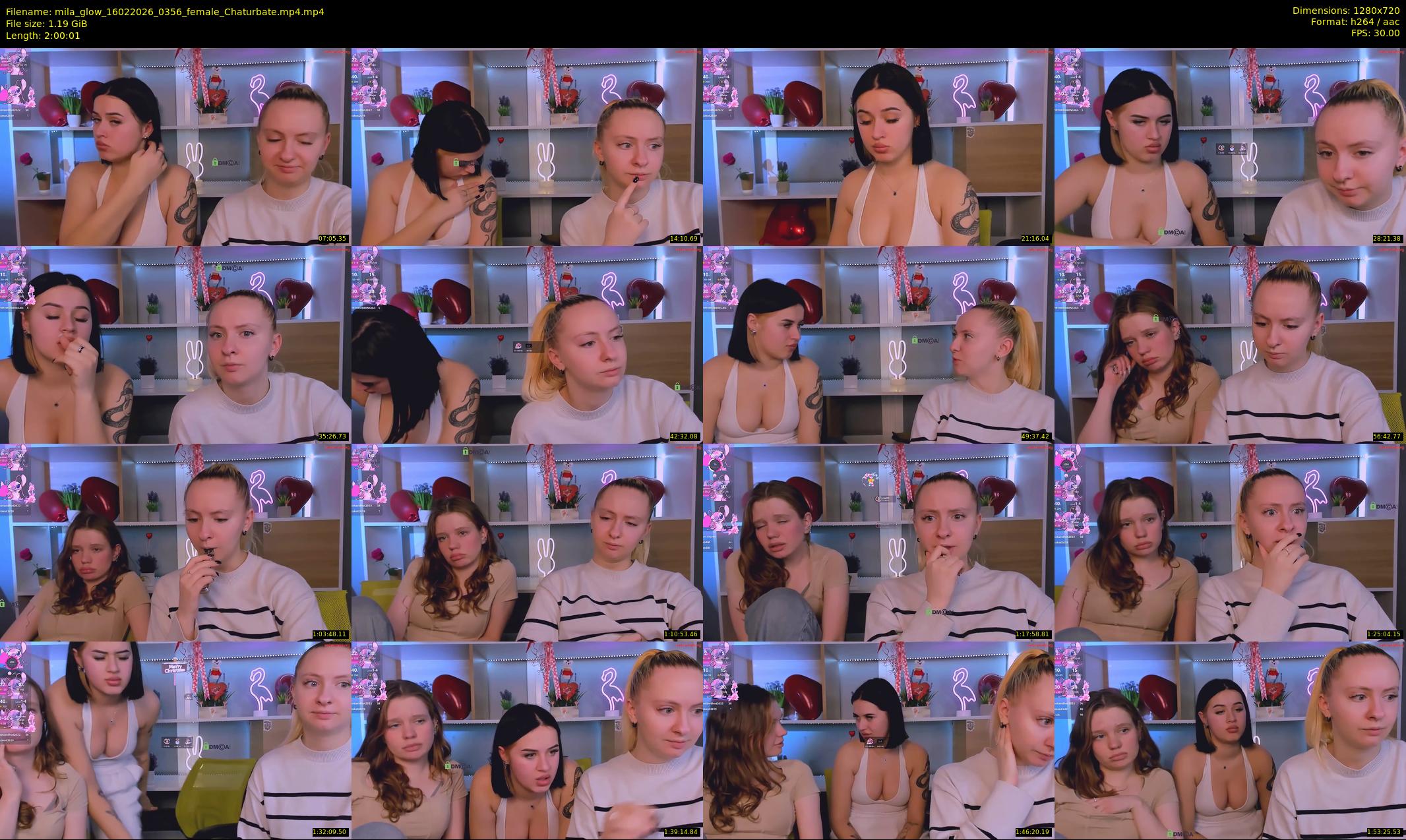 mila_glow — 121 minute Chaturbate female cam show recording, 720p, Feb 16, 2026