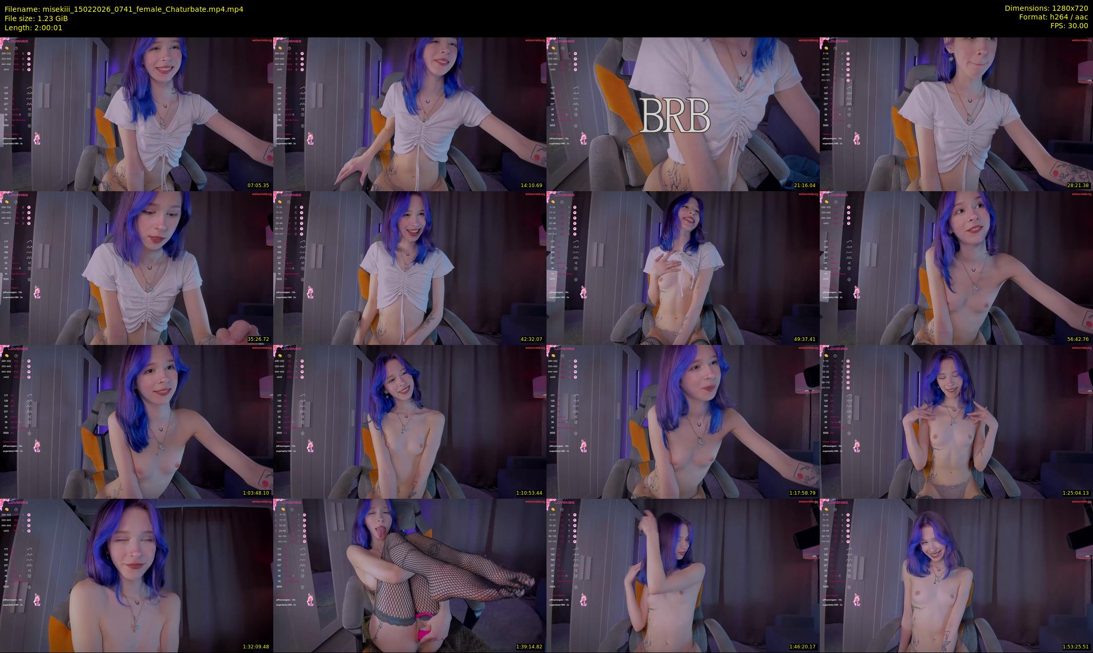 misekiii — 121 minute Chaturbate female cam show recording, 720p, Feb 15, 2026