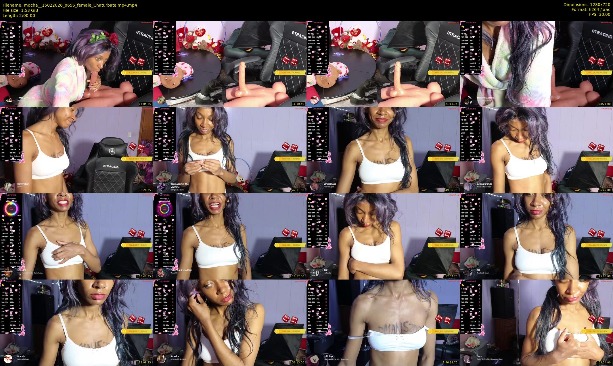mocha_ — 120 minute Chaturbate female cam show recording, 720p, Feb 15, 2026
