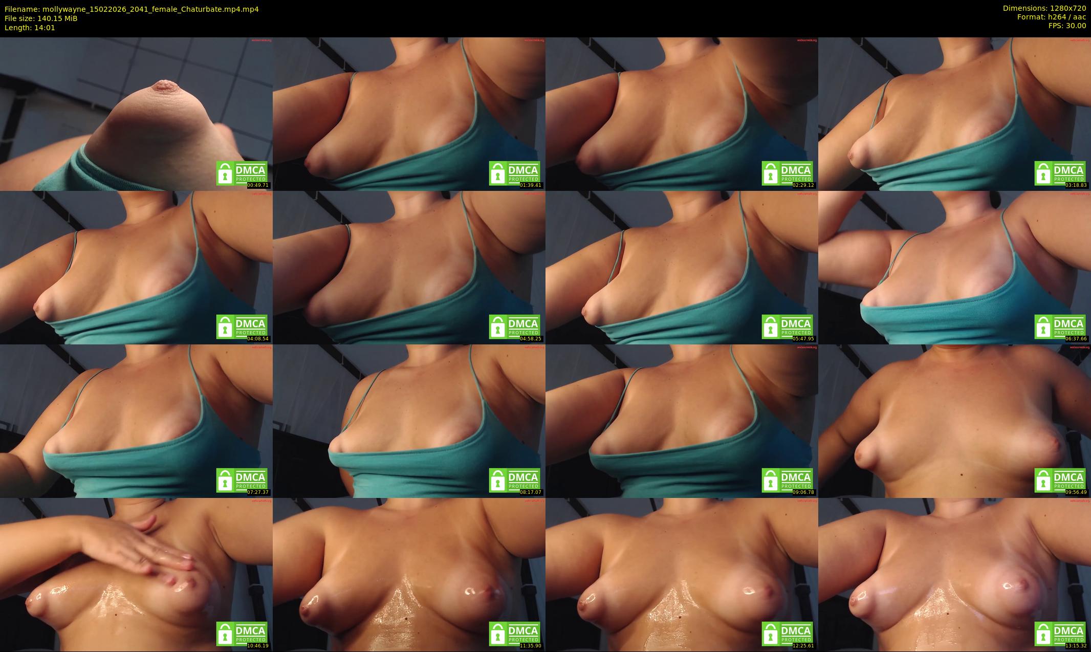mollywayne — 15 minute Chaturbate female cam show recording, 720p, Feb 15, 2026