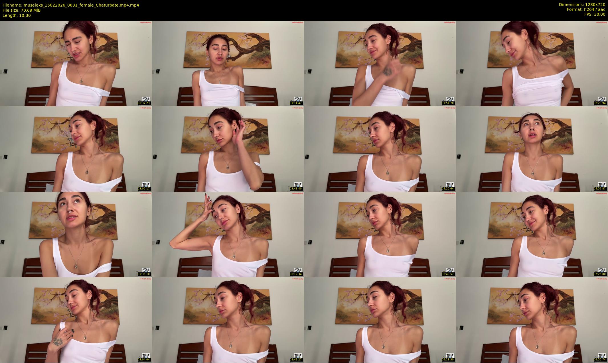 museleks — 11 minute Chaturbate female cam show recording, 720p, Feb 15, 2026