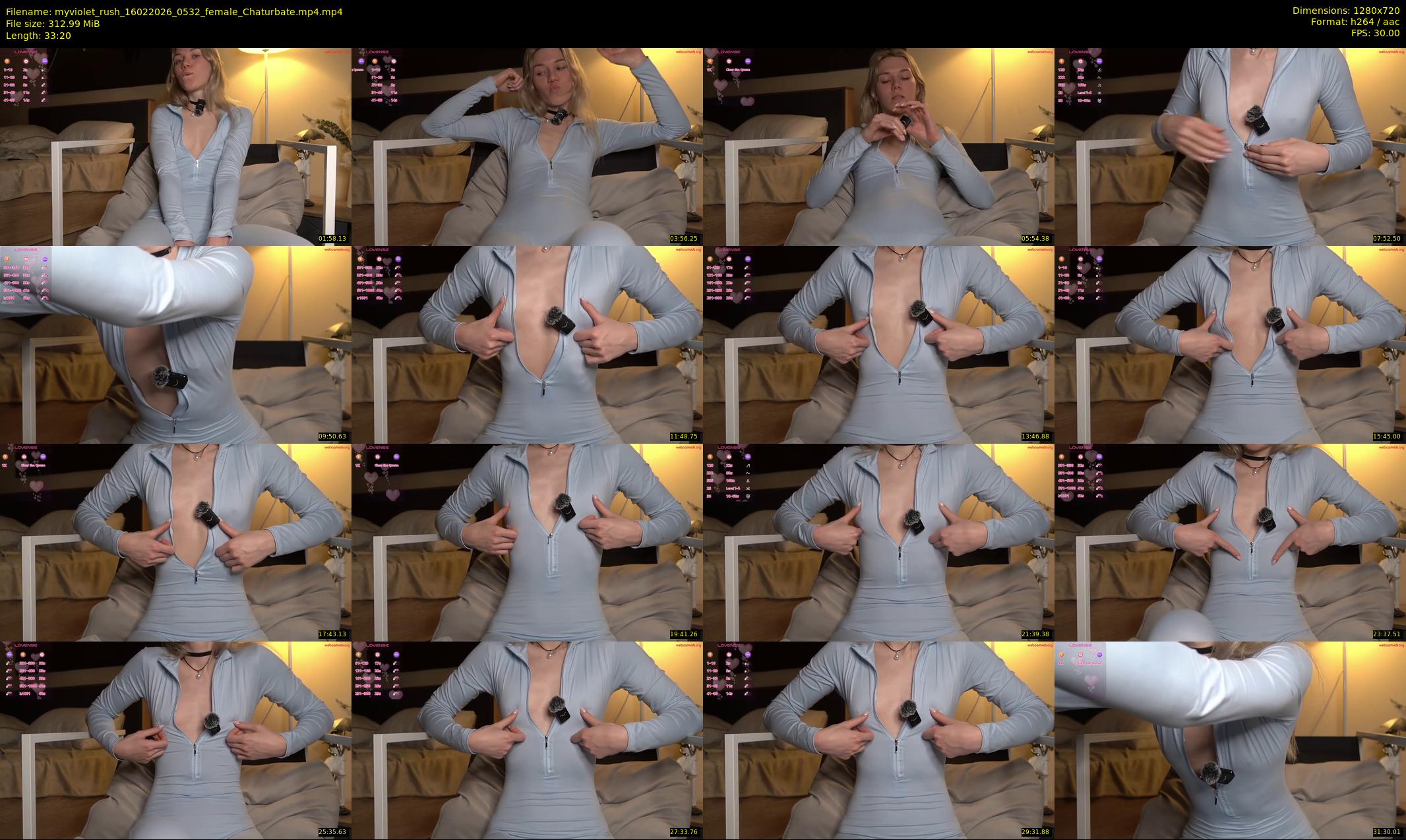 myviolet_rush — 34 minute Chaturbate female cam show recording, 720p, Feb 16, 2026