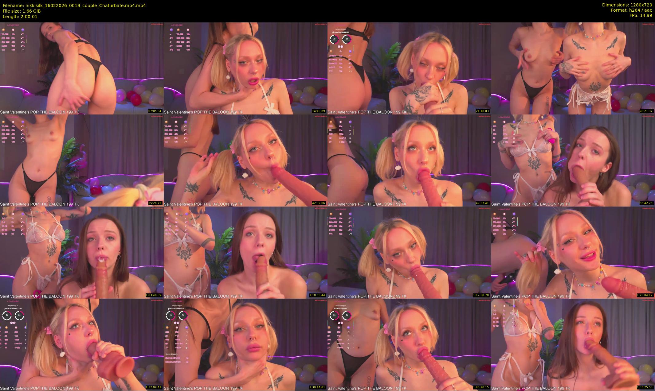 nikkisilk — 121 minute Chaturbate female cam show recording, 720p, Feb 16, 2026
