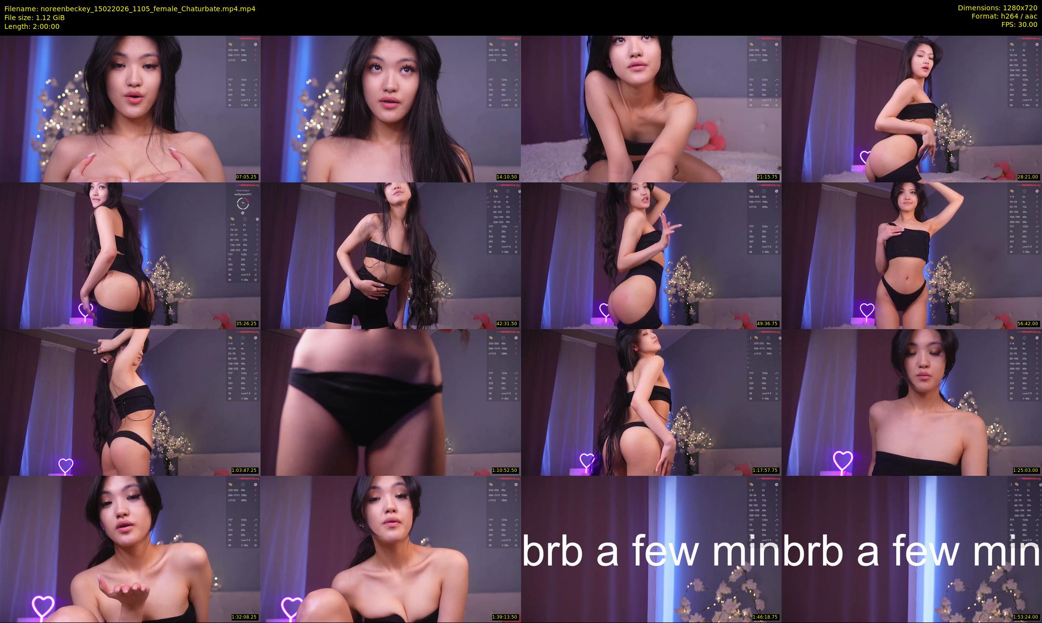 noreenbeckey — 120 minute Chaturbate female cam show recording, 720p, Feb 15, 2026