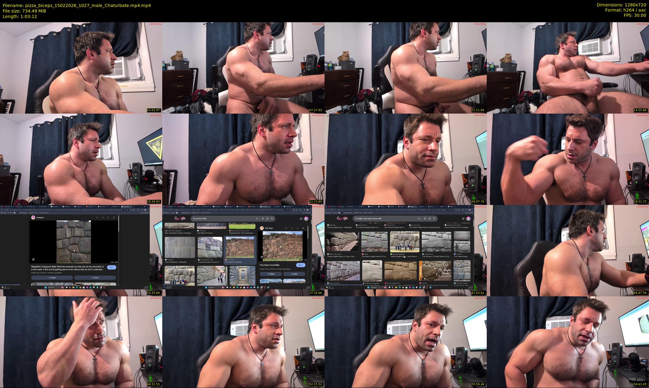 pizza_biceps — 64 minute Chaturbate male cam show recording, 720p, Feb 15, 2026