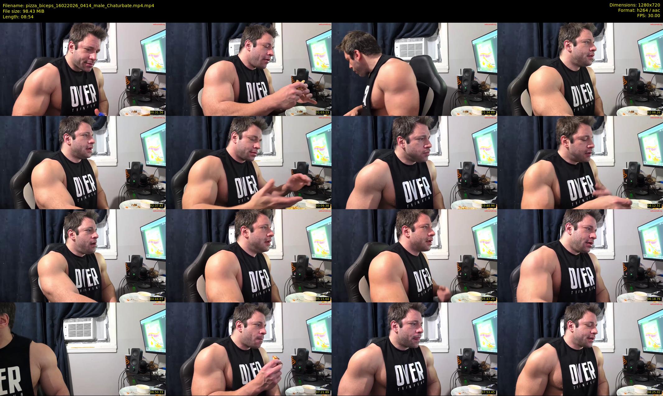 pizza_biceps — 9 minute Chaturbate male cam show recording, 720p, Feb 16, 2026