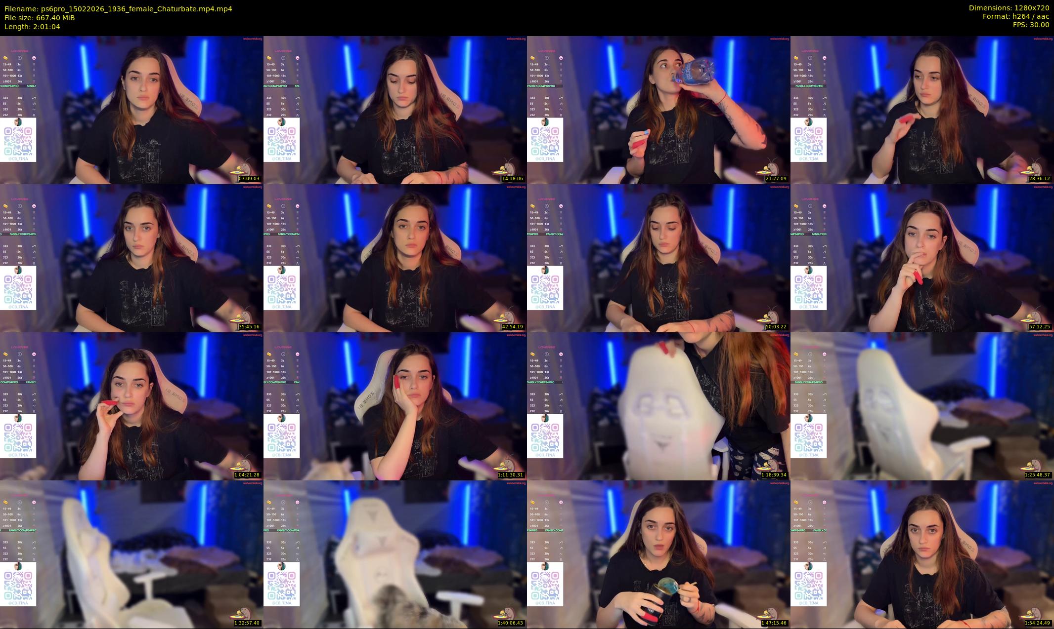 ps6pro — 122 minute Chaturbate female cam show recording, 720p, Feb 15, 2026