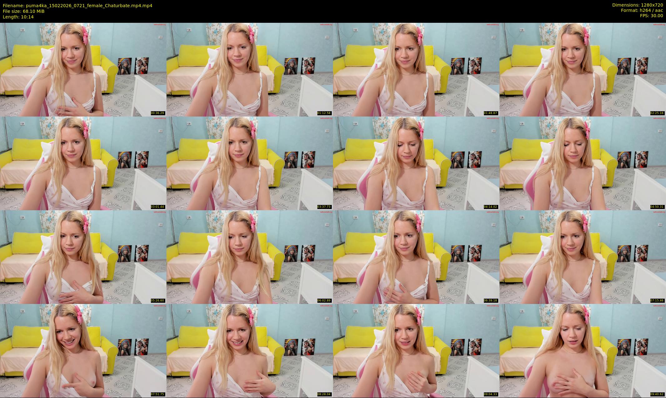 puma4ka — 11 minute Chaturbate female cam show recording, 720p, Feb 15, 2026