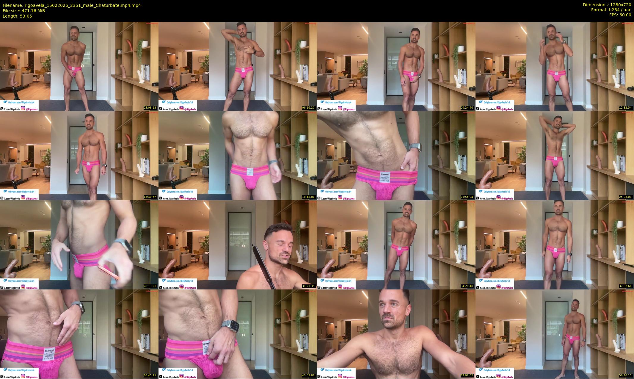 rigoavela — 54 minute Chaturbate male cam show recording, 720p, Feb 15, 2026
