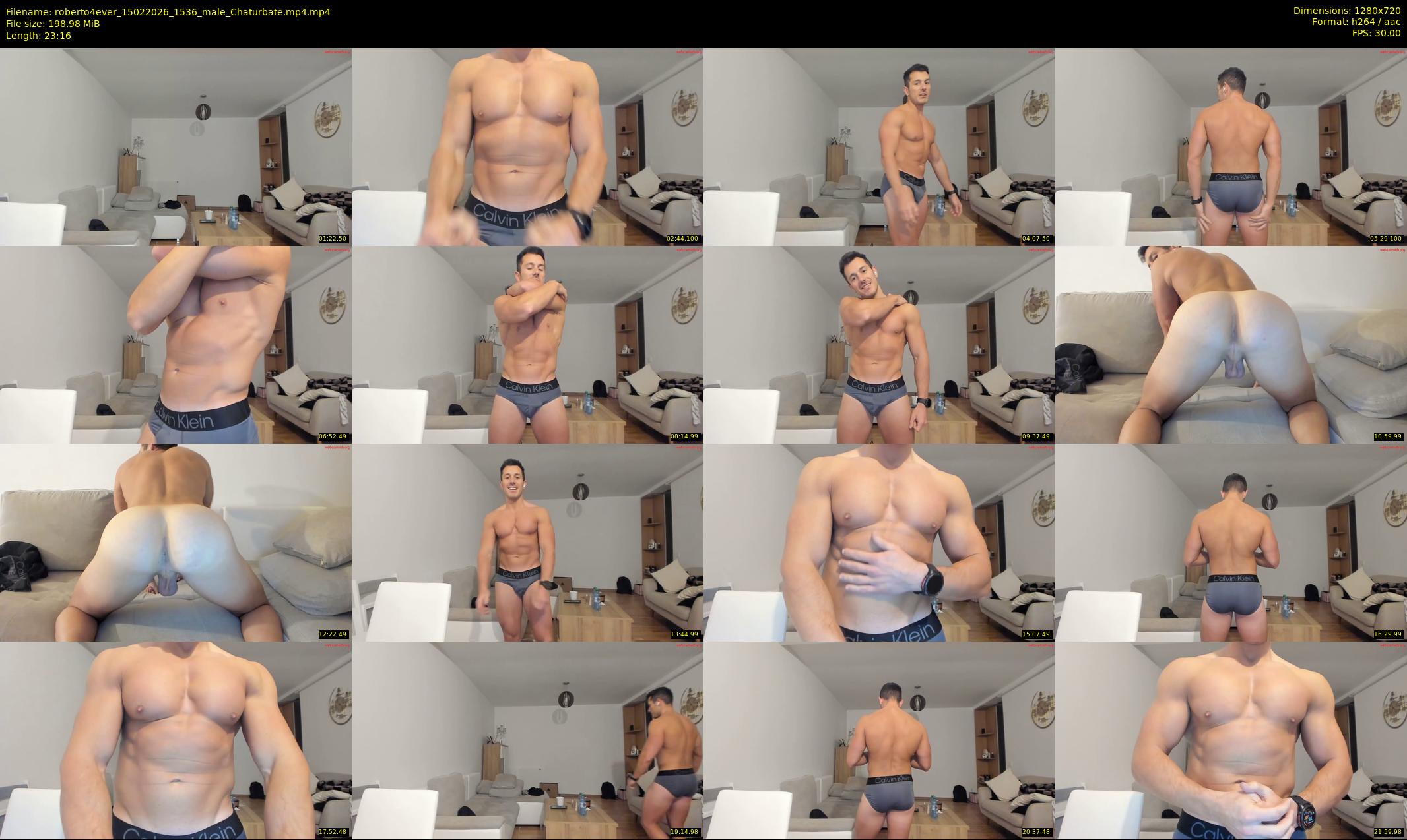 roberto4ever — 24 minute Chaturbate male cam show recording, 720p, Feb 15, 2026