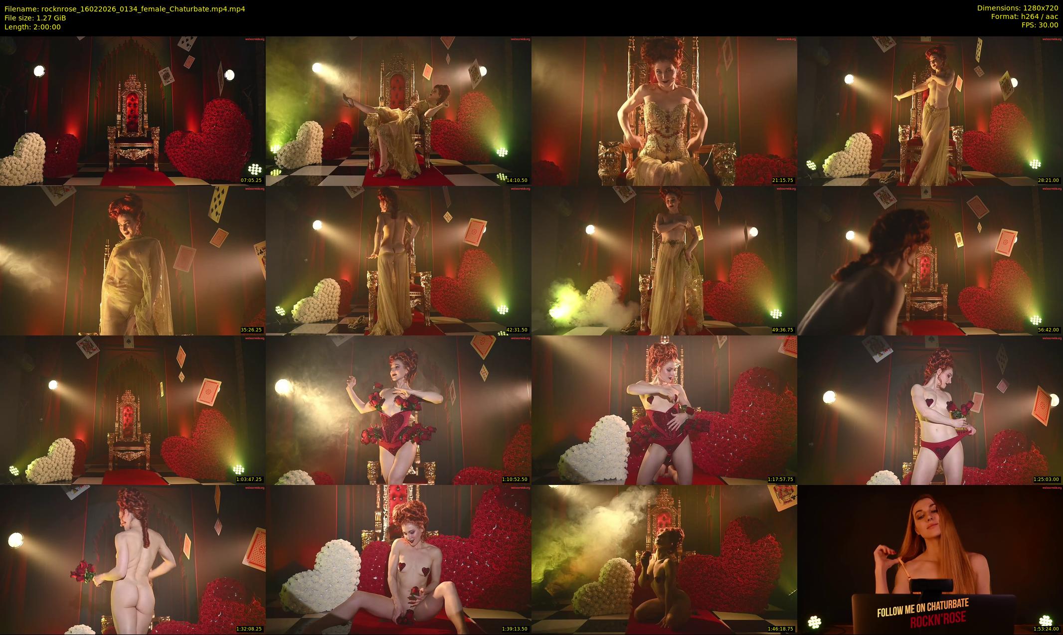 rocknrose — 120 minute Chaturbate female cam show recording, 720p, Feb 16, 2026
