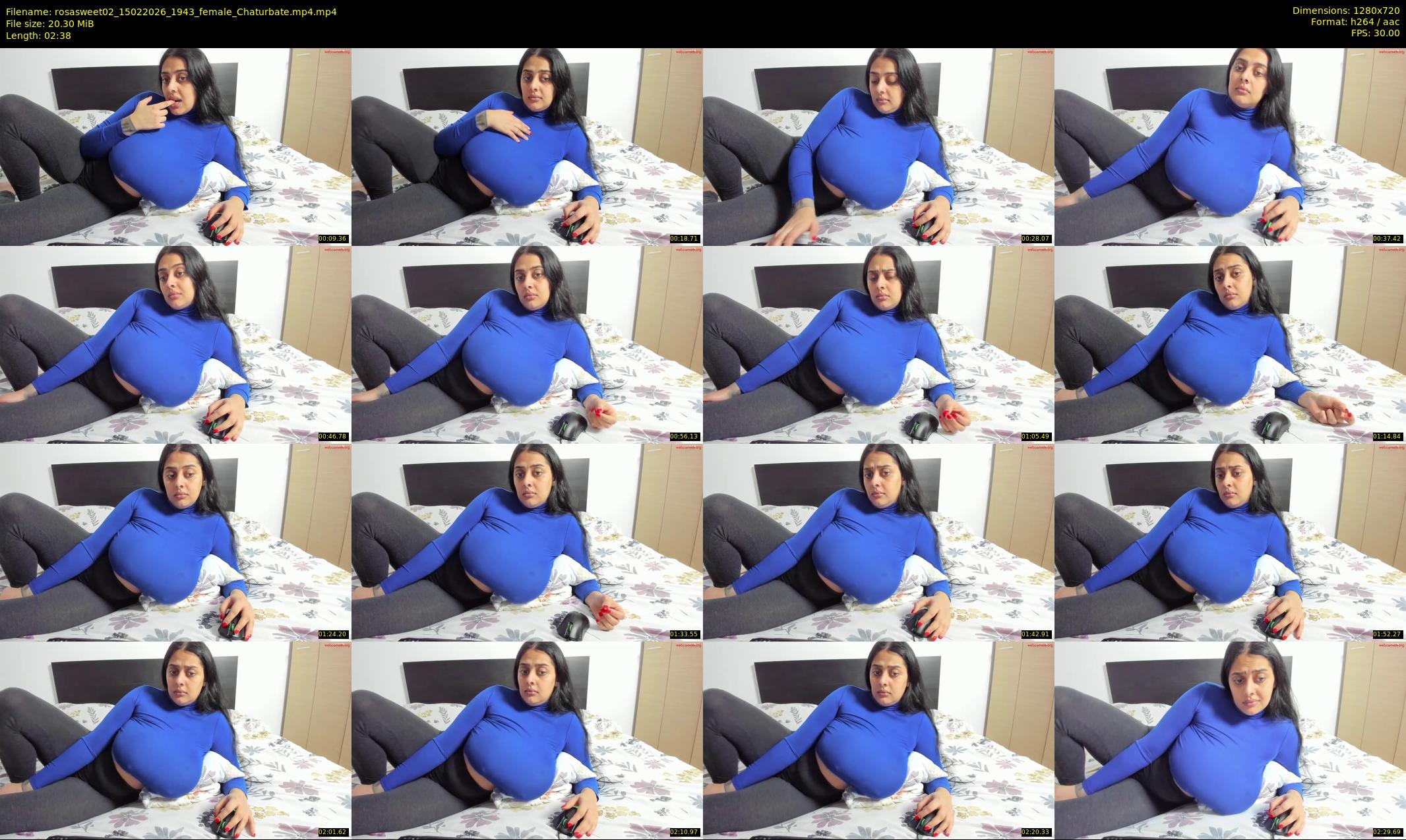 rosasweet02 — 3 minute Chaturbate female cam show recording, 720p, Feb 15, 2026