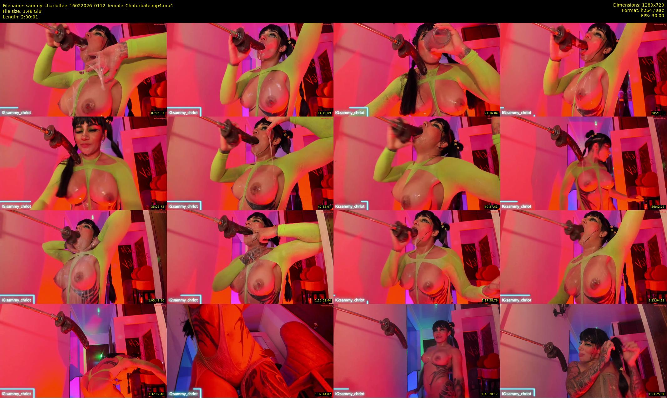 sammy_charlottee — 121 minute Chaturbate female cam show recording, 720p, Feb 16, 2026